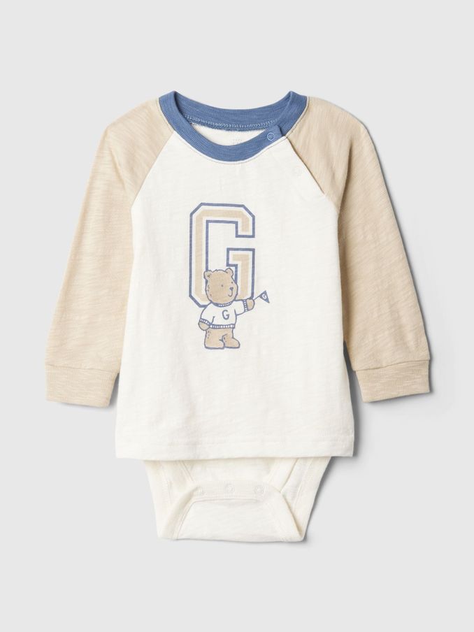 White Varsity One-Piece (Newborn-24mths) (E97144) | £12