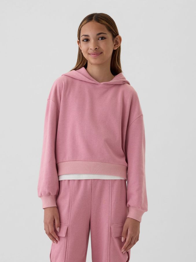 Pink Vintage Soft Oversized Hoodie (4-13yrs) (E97174) | £20