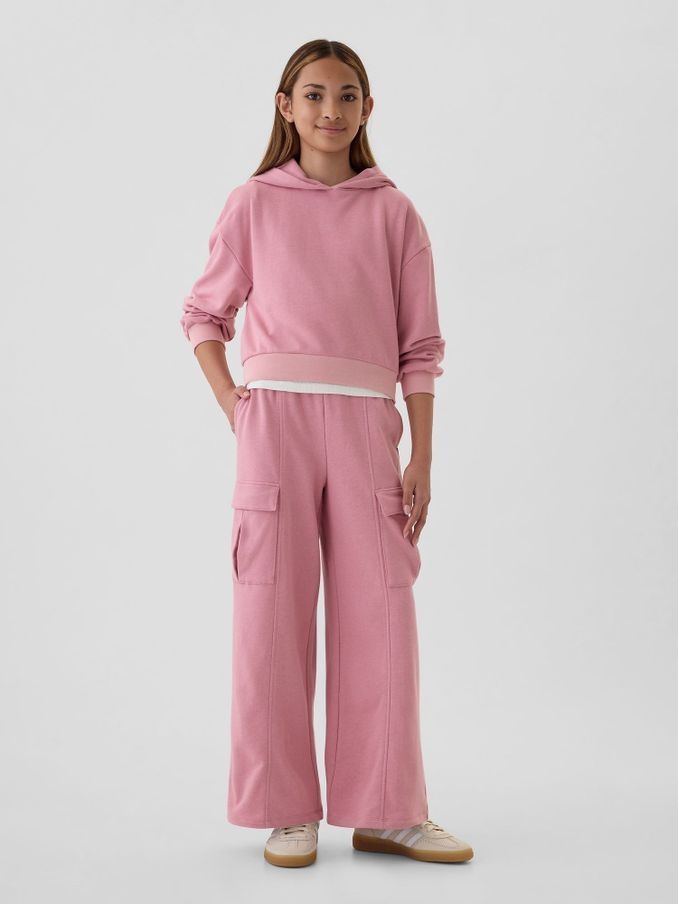 Pink Vintage Soft Seamed Cargo Joggers (4-13yrs) (E97175) | £25