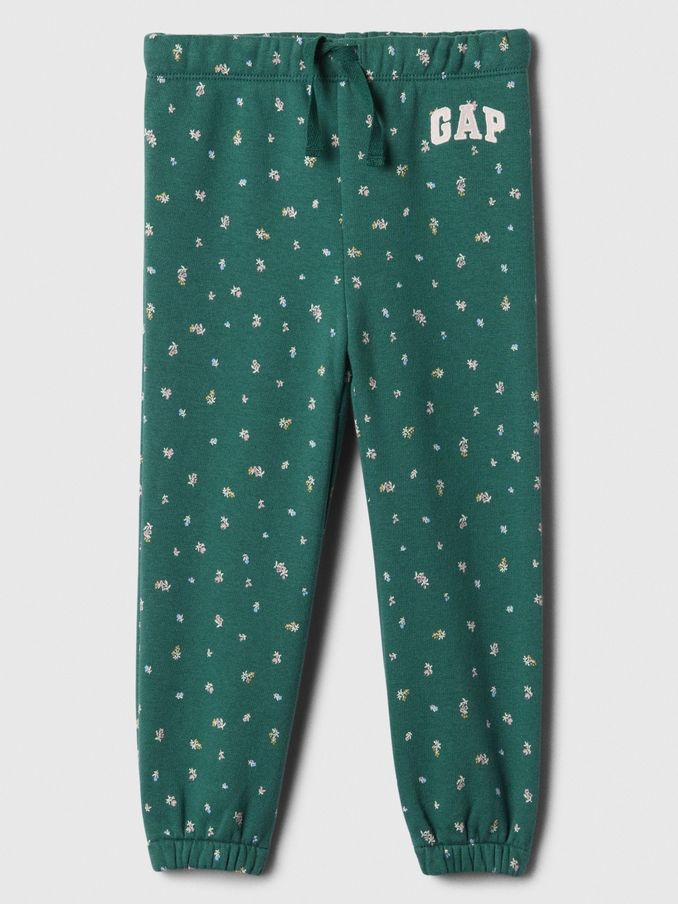 Green Floral Print Logo Pull On Joggers (6mths-5yrs) (E97268) | £10