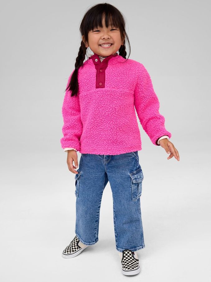 Blue Wide Leg Cargo Jeans (6mths-5yrs) (E97294) | £25
