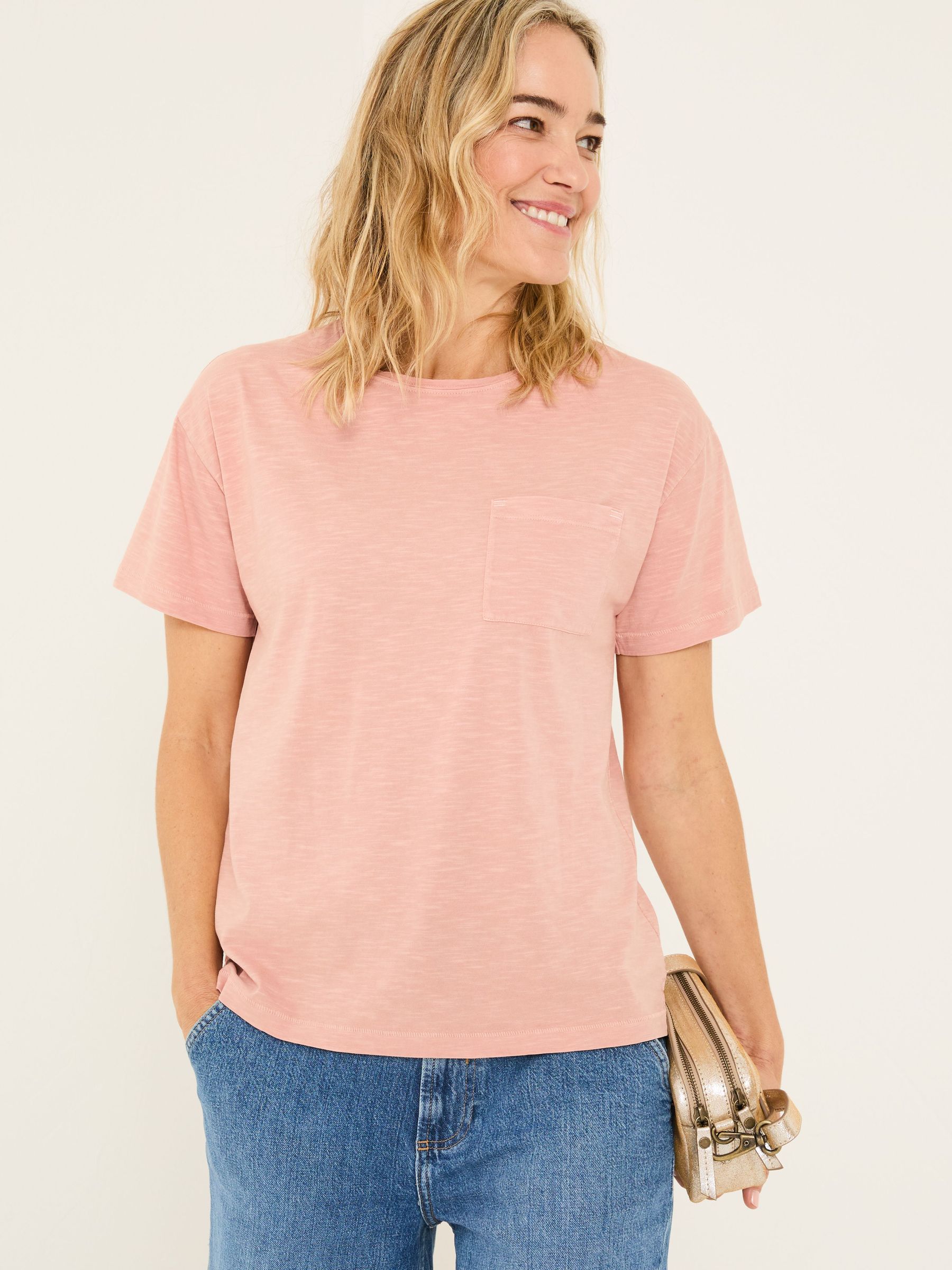 Lily Nude Pink 100% Cotton T-Shirt (E98924) | £25