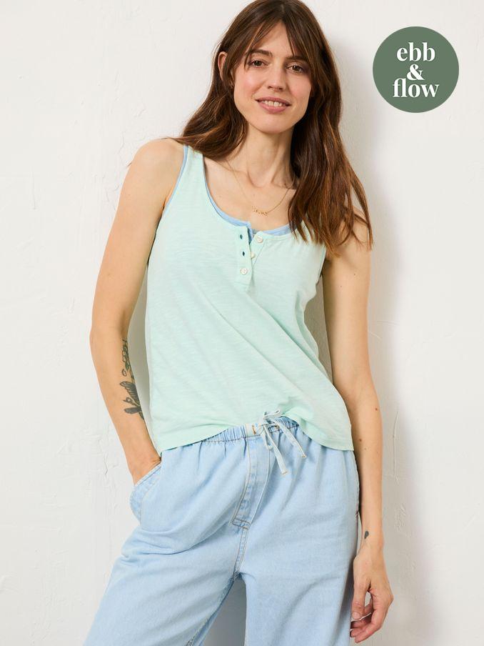 Aqua Blue Gigi Scoop Vest (E98934) | £12