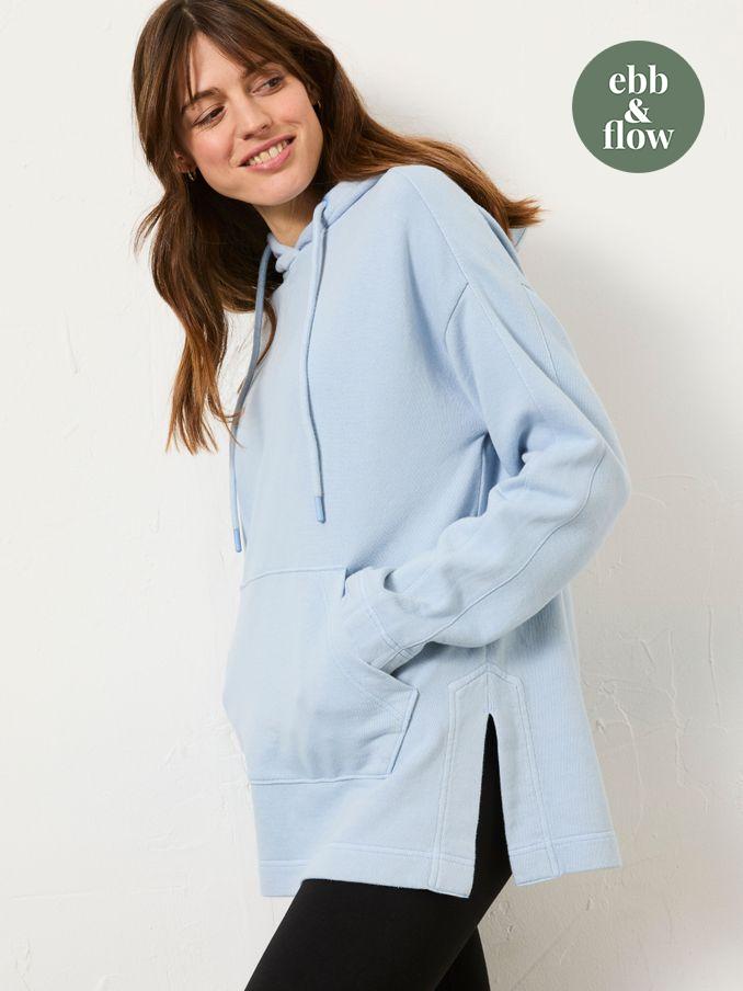Luna Blue 100% Cotton Hoodie (E98948) | £32