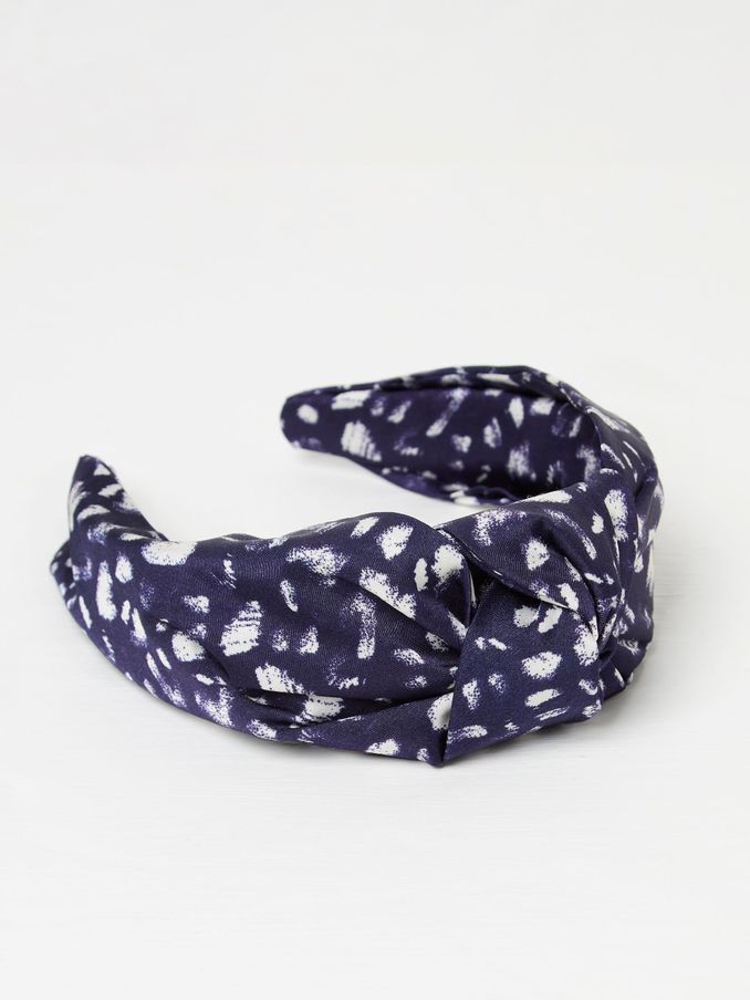 Navy Copper & Black Printed Headband (E99810) | £4