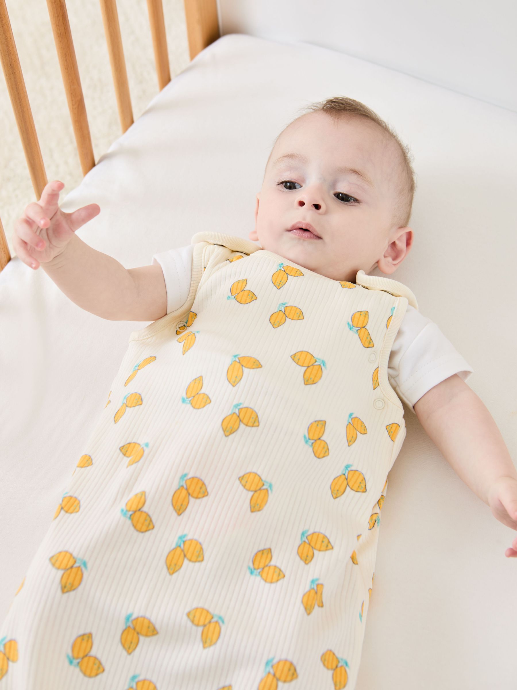 Cream Rib 1 Tog Baby Sleeping Bag (F00195) | £28