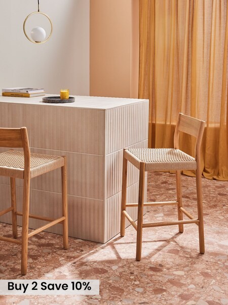 Rhye Bar Stool in Natural (F02206) | £189