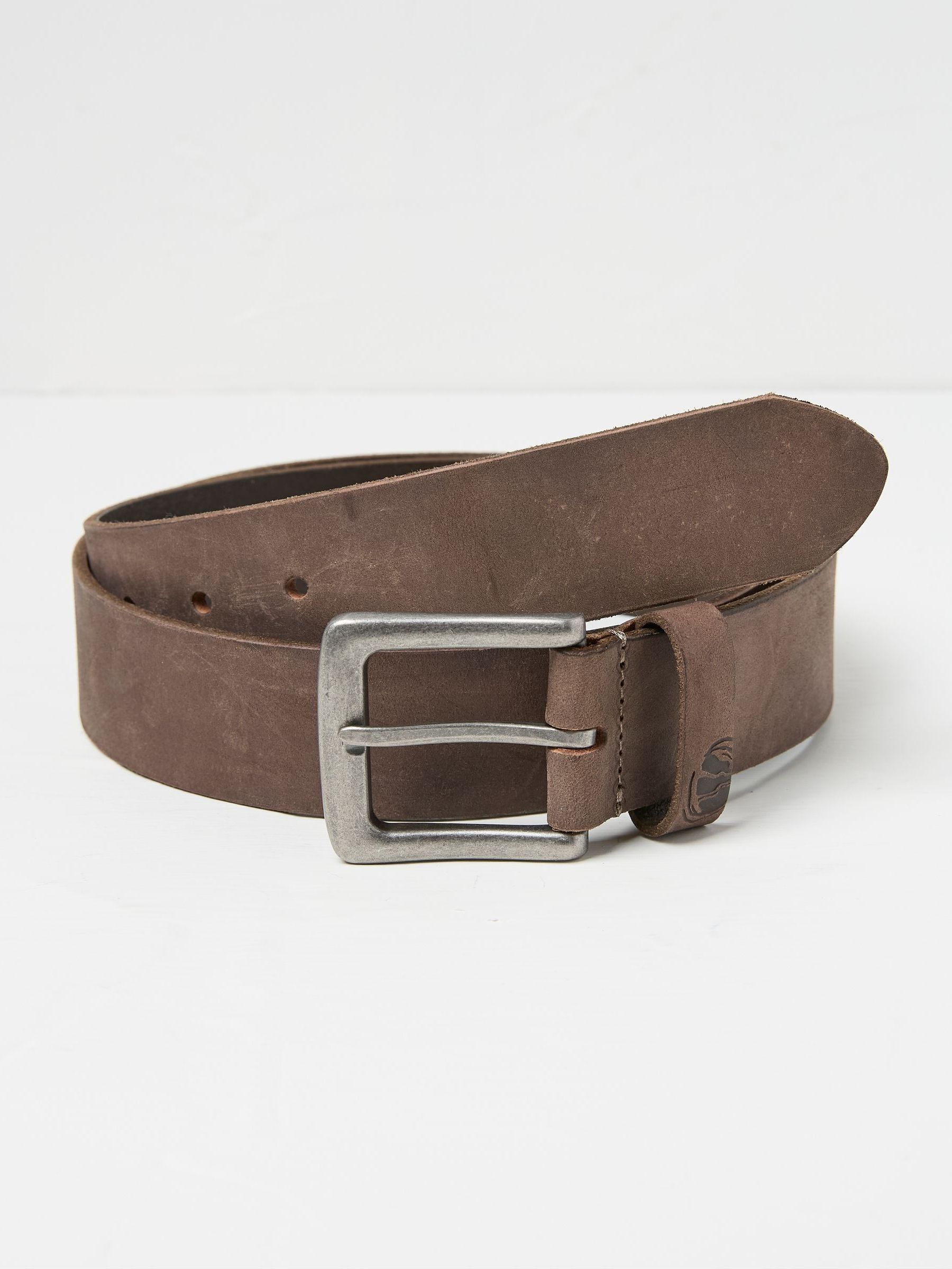 Brown Nubuck Leather Belt (F02634) | £30