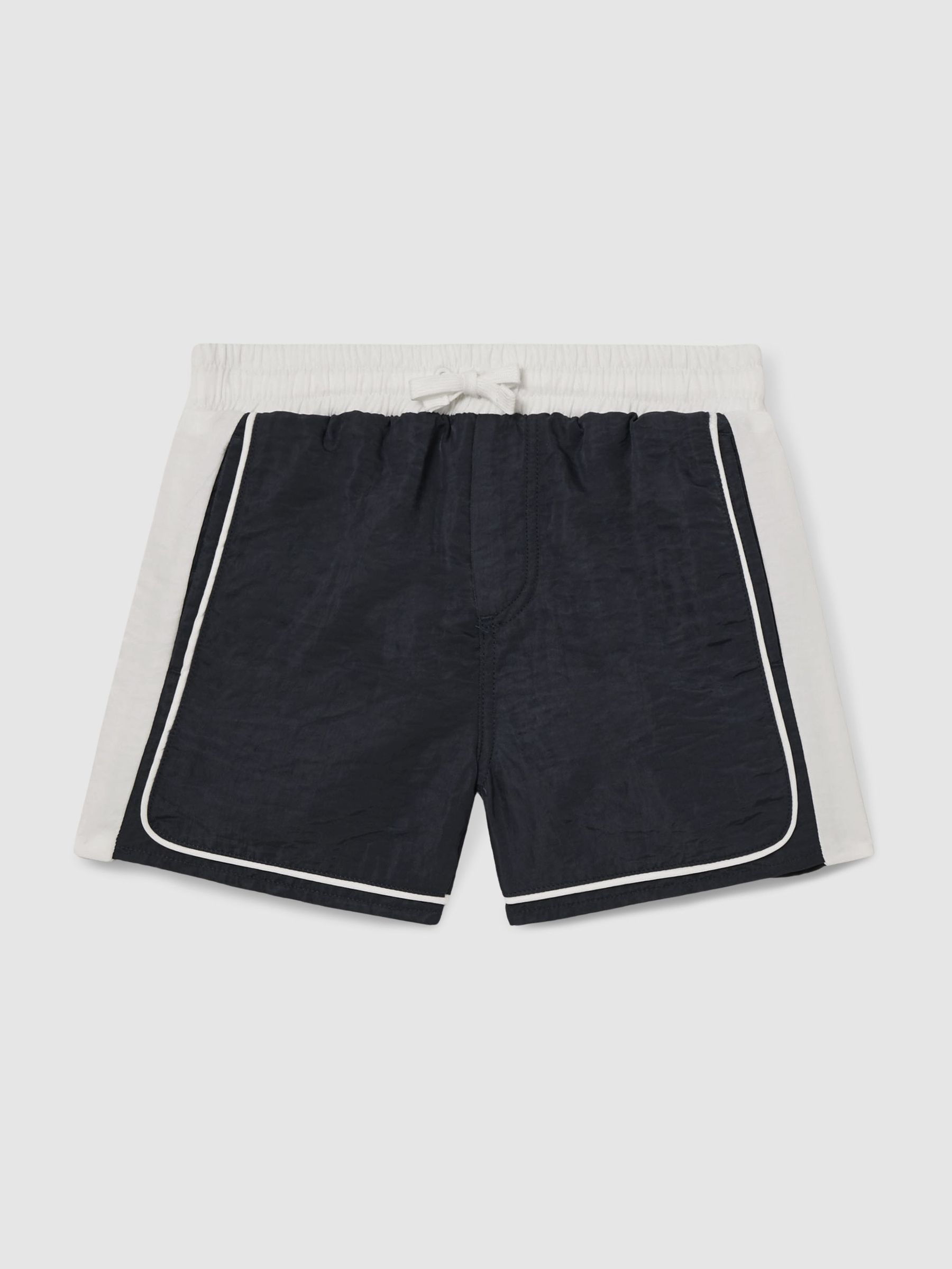 Teen Colourblock Piped Swim Shorts in Navy/White (F02838) | £30