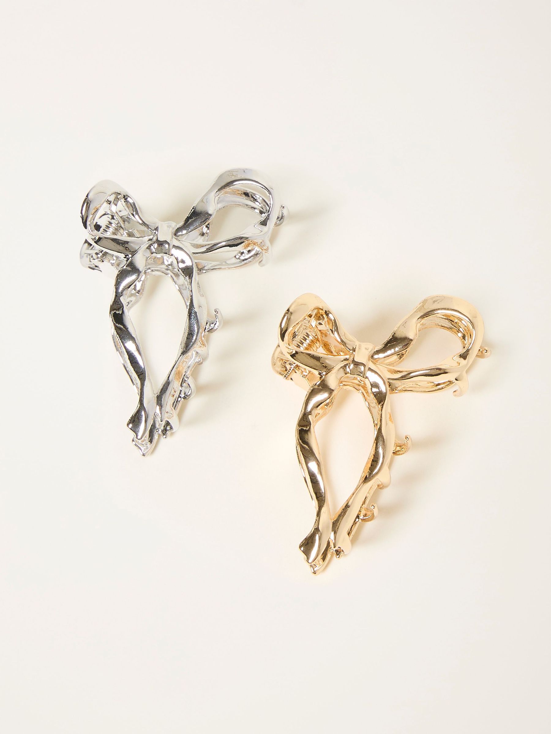 Multi 2 Pack Metal Bow Claw Clips (F02955) | £10.50