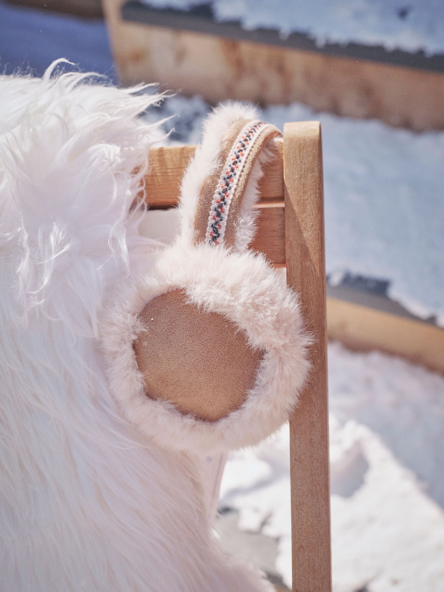 Tan Brown Fluffy Earmuffs (F02999) | £18
