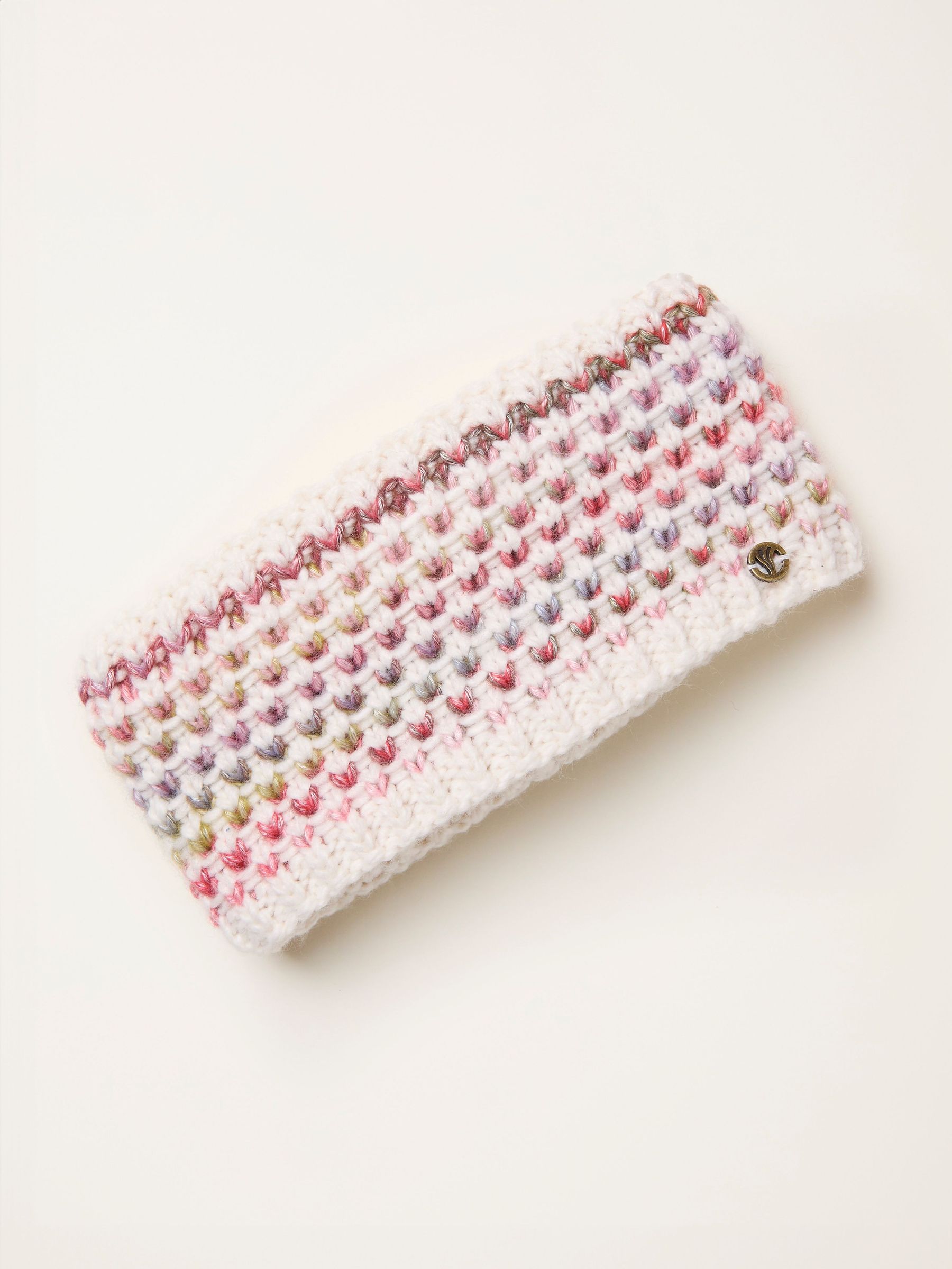 Ivory Spacedye Knitted Headband (F03001) | £18