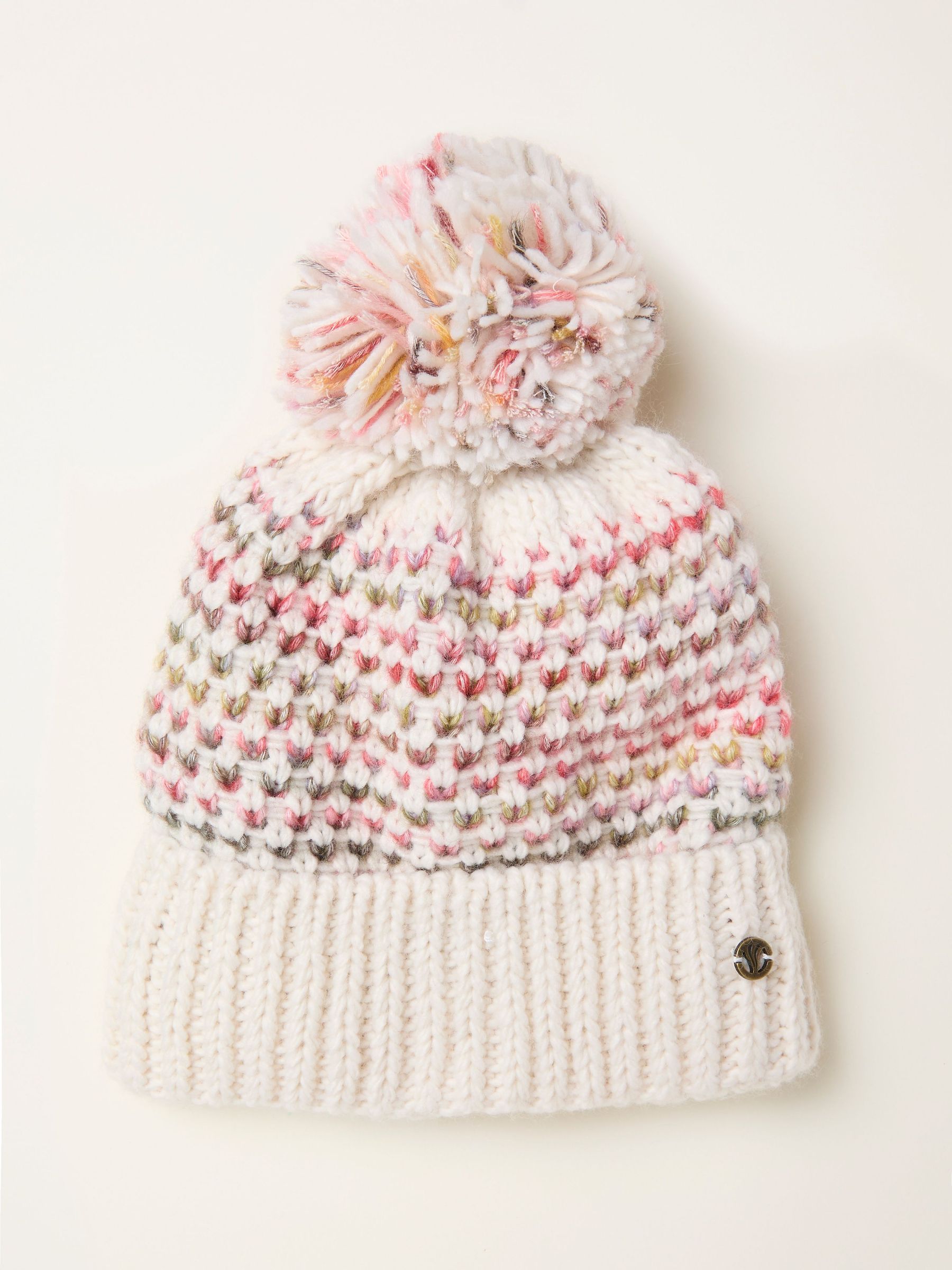 Ivory Spacedye Bobble Hat (F03006) | £25