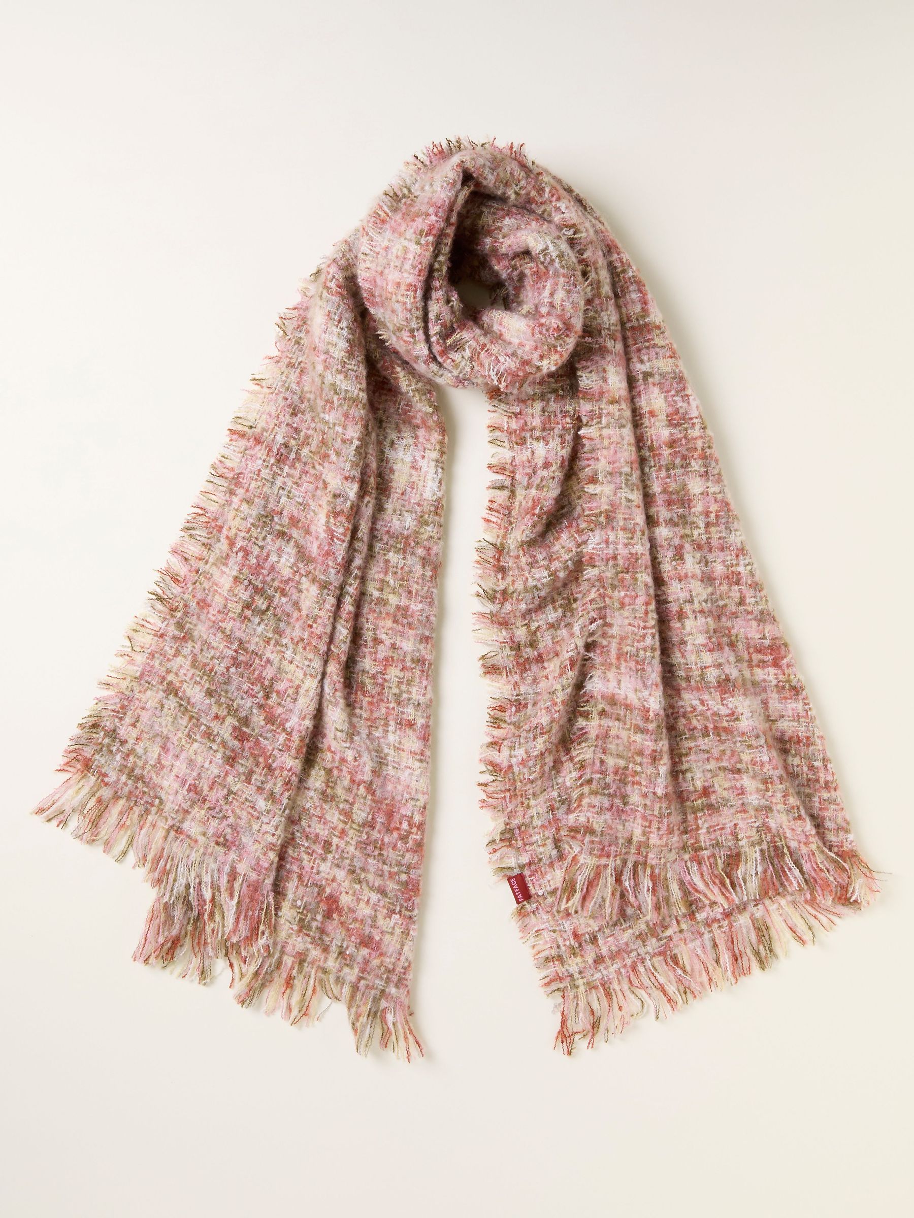Jenny Pink Check Scarf (F03081) | £35