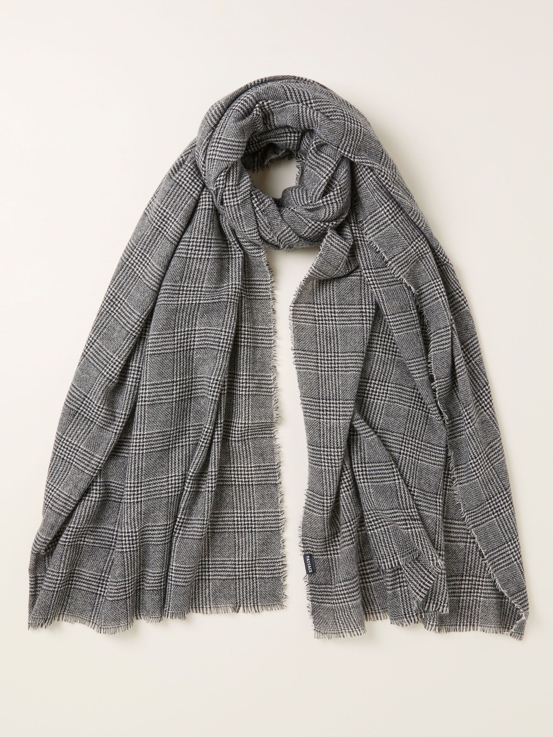 Black Tweed Scarf (F03085) | £29.50