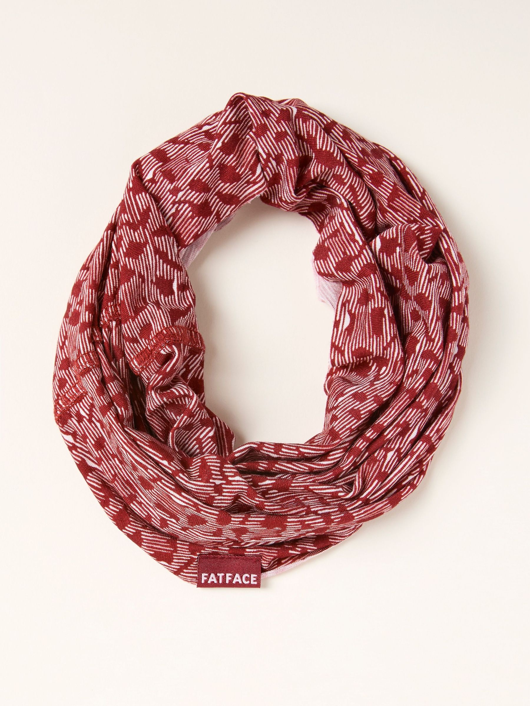 Red Ikat Print Multi Snood (F03103) | £12.50