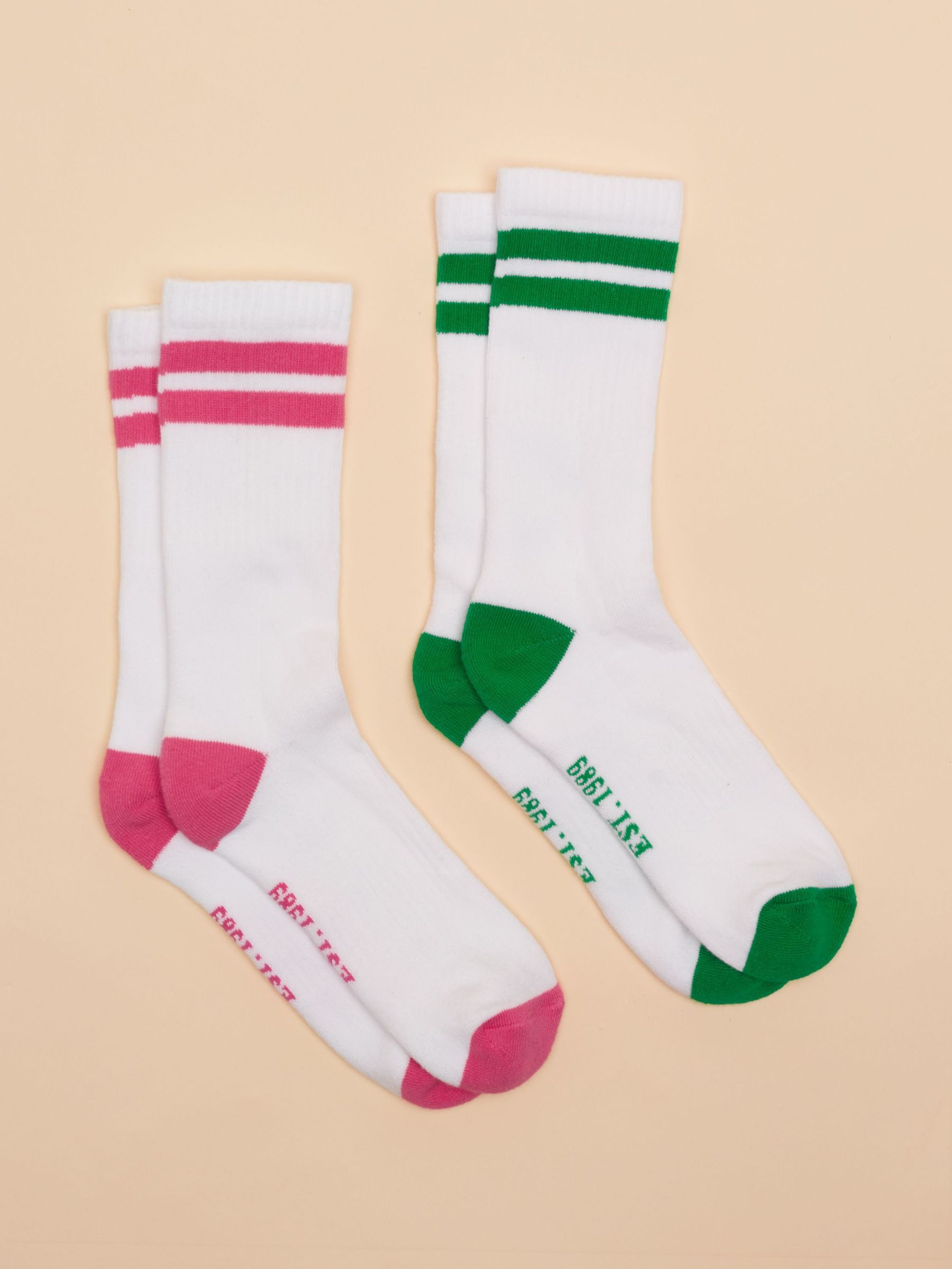 Raindance Pink/Green Socks Two pack (F07121) | £10