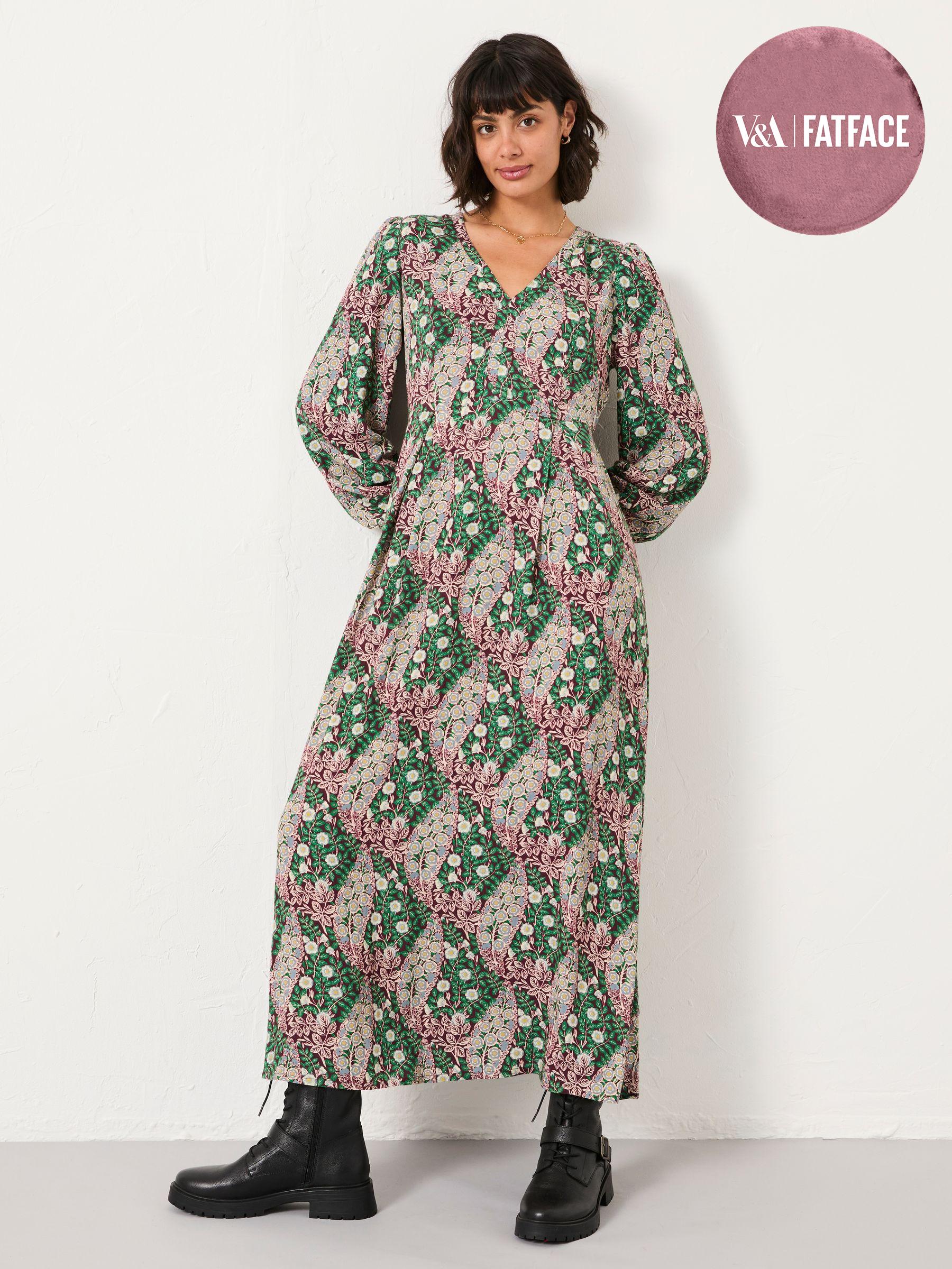 Multi Regular Japanese Rose Midi Dress (F07507) | £72