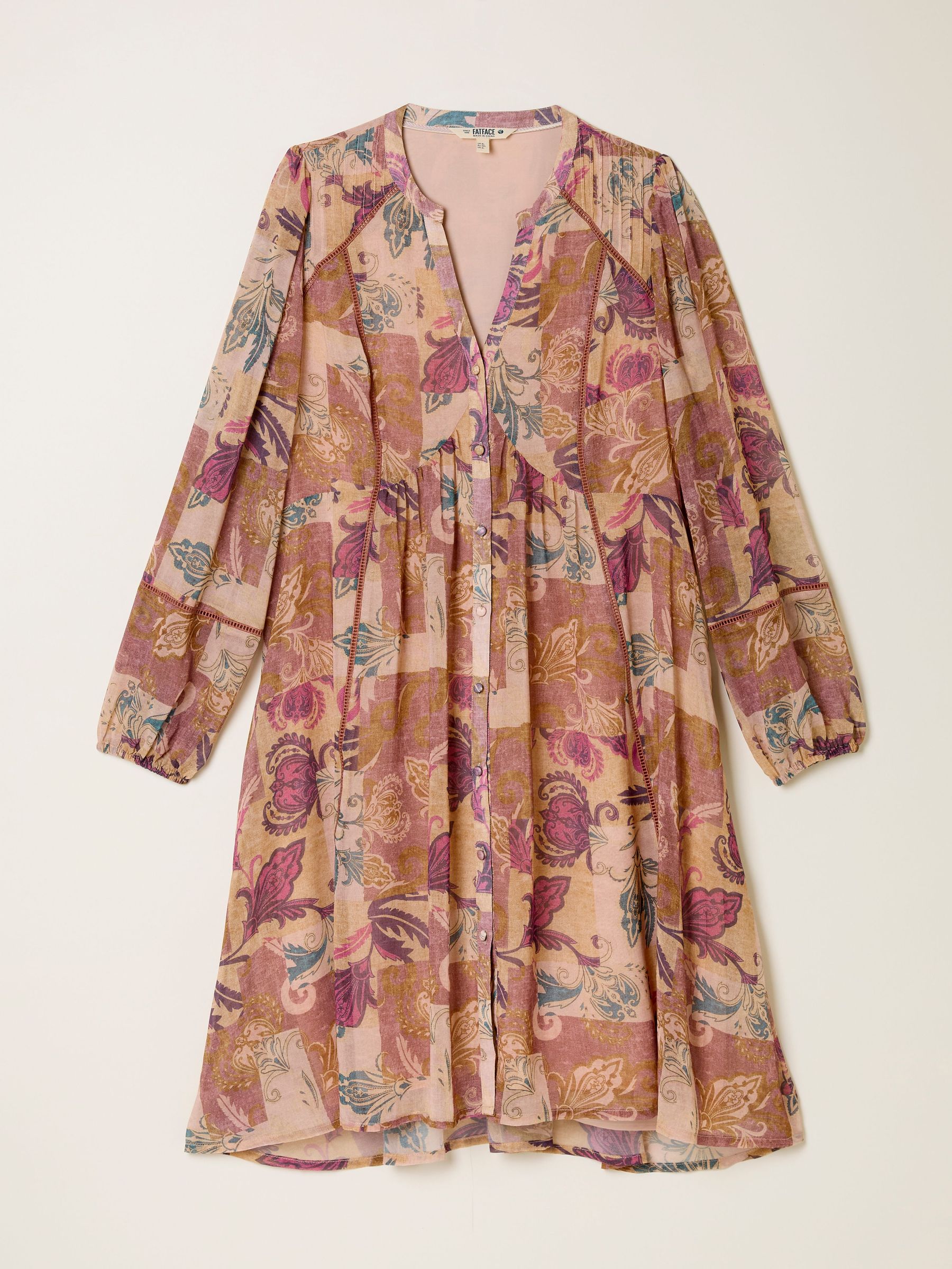 Steph Rose Pink Patched Chintz Dress (F07509) | £65