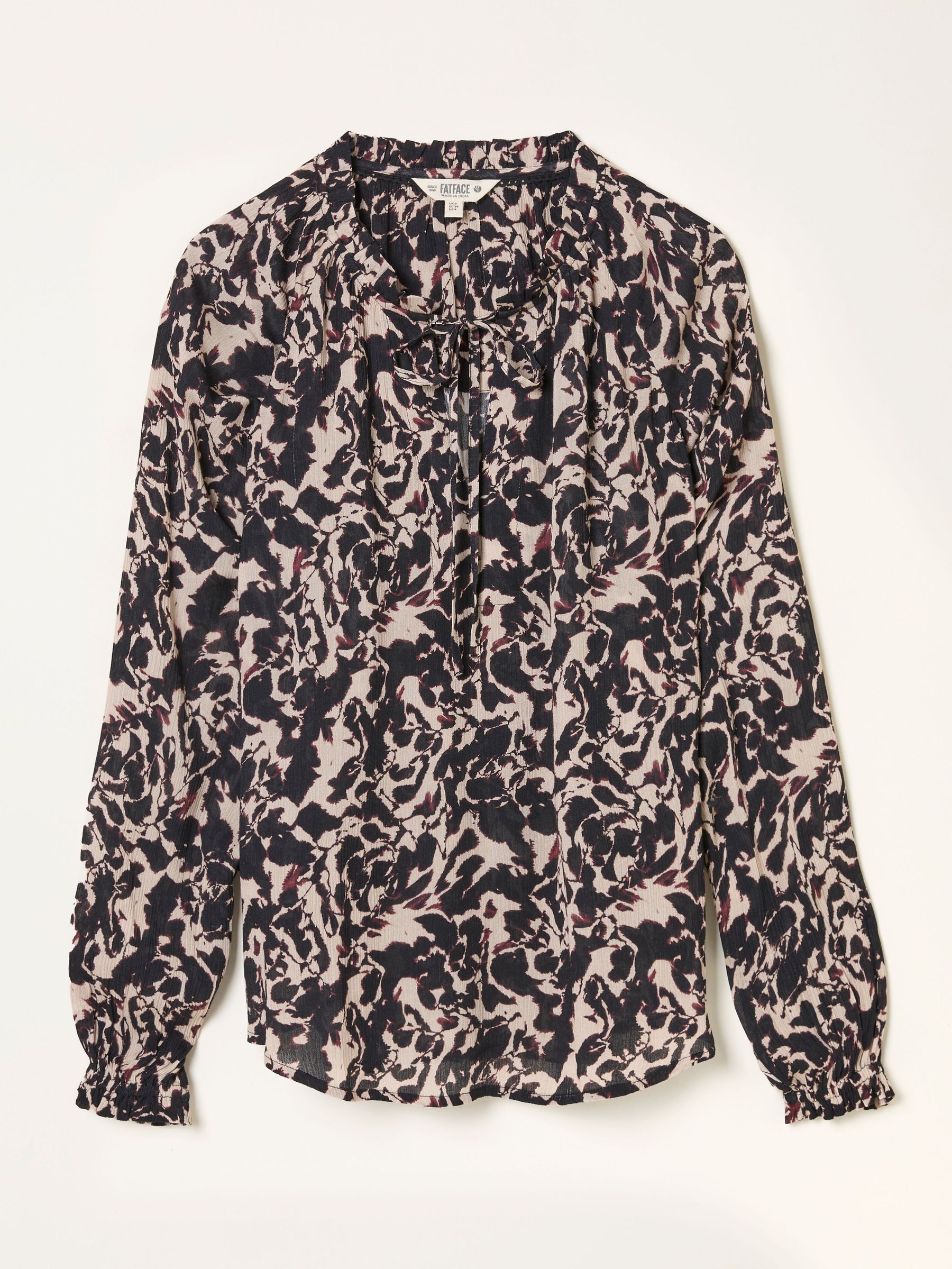 Lil Black Animal Swirl Blouse (F07568) | £46