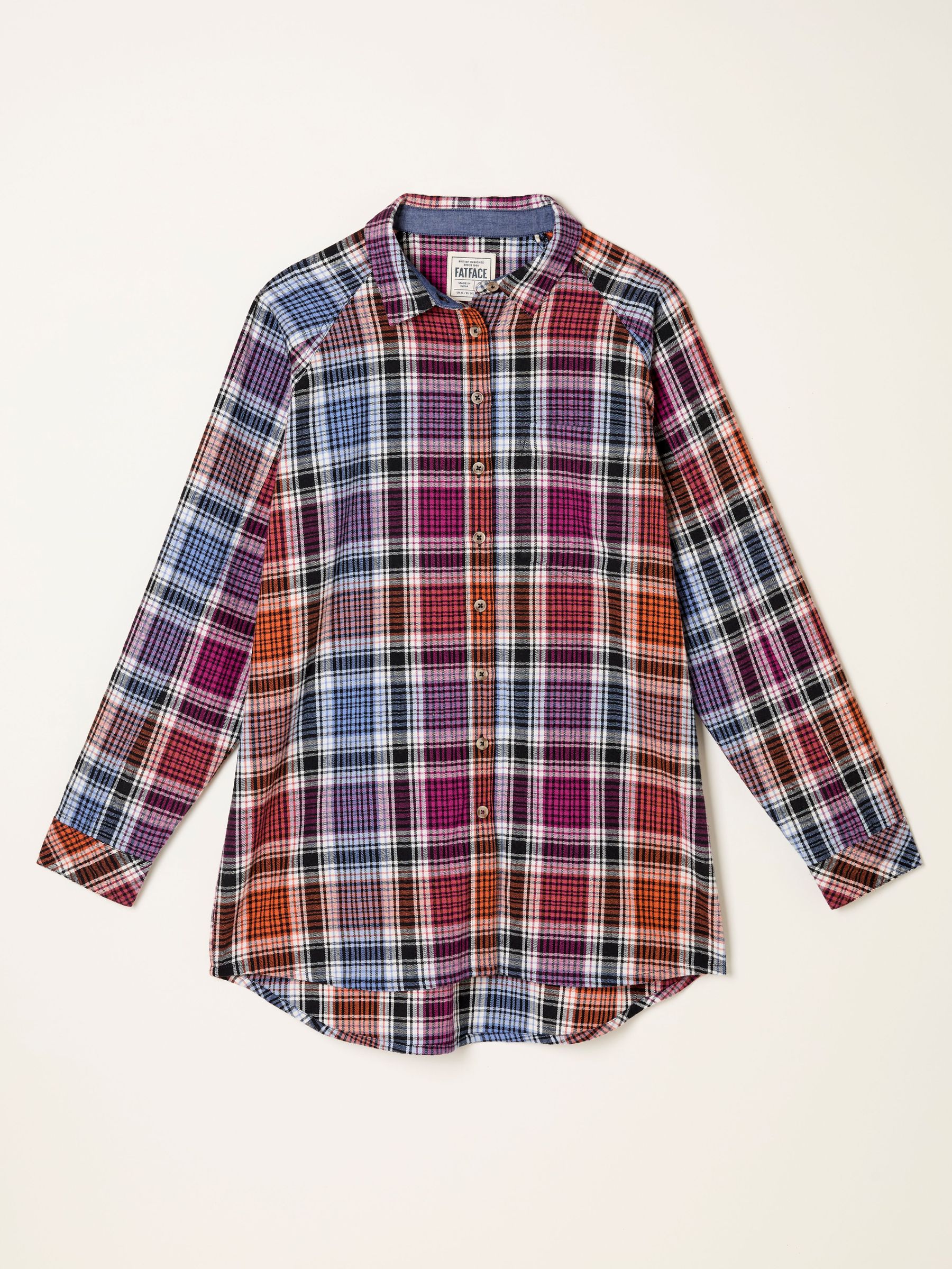 Bessie Plum Purple Check Shirt (F07577) | £49.50