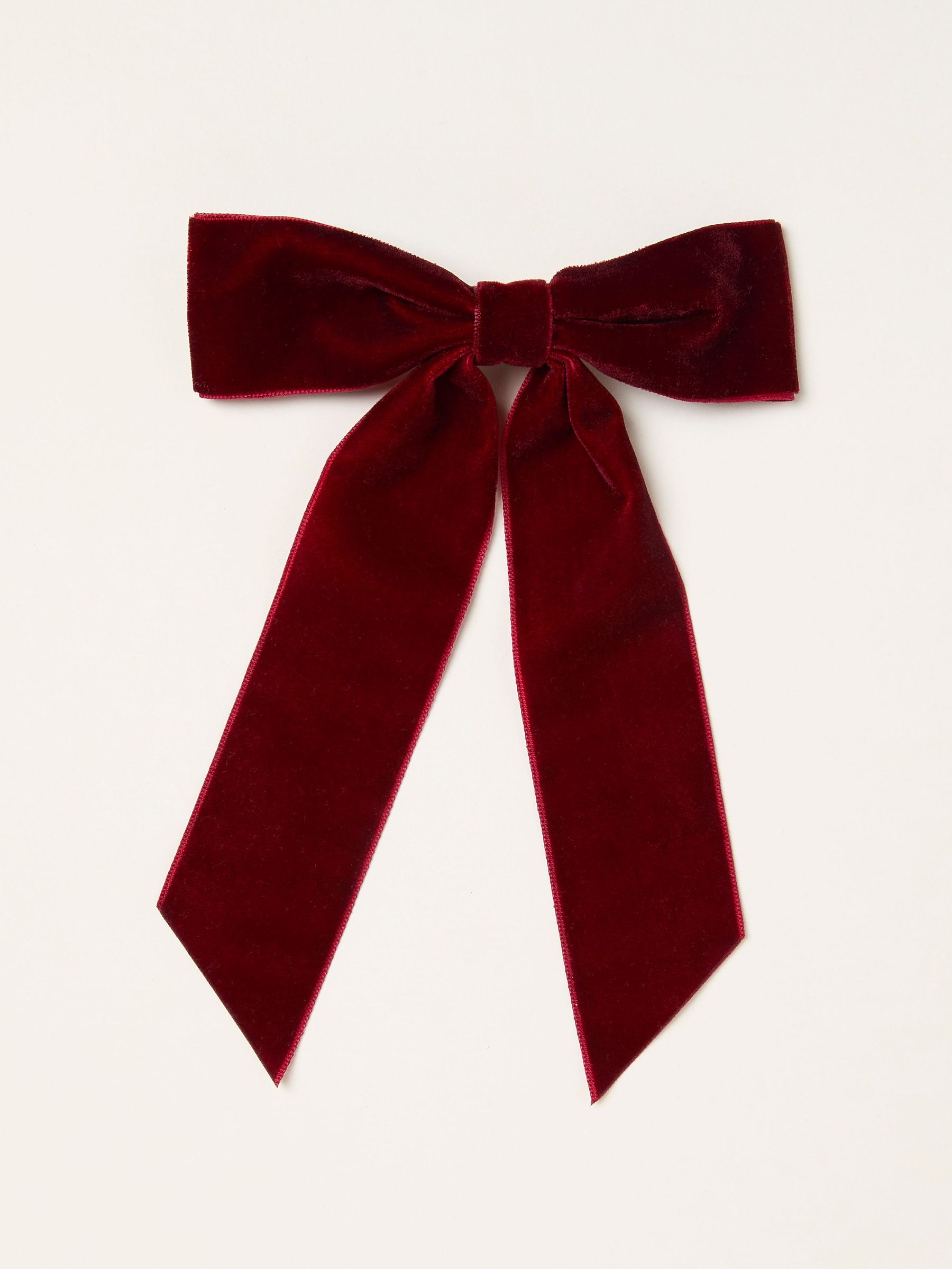 Burgundy Red Velvet Hair Bow (F07867) | £8.50