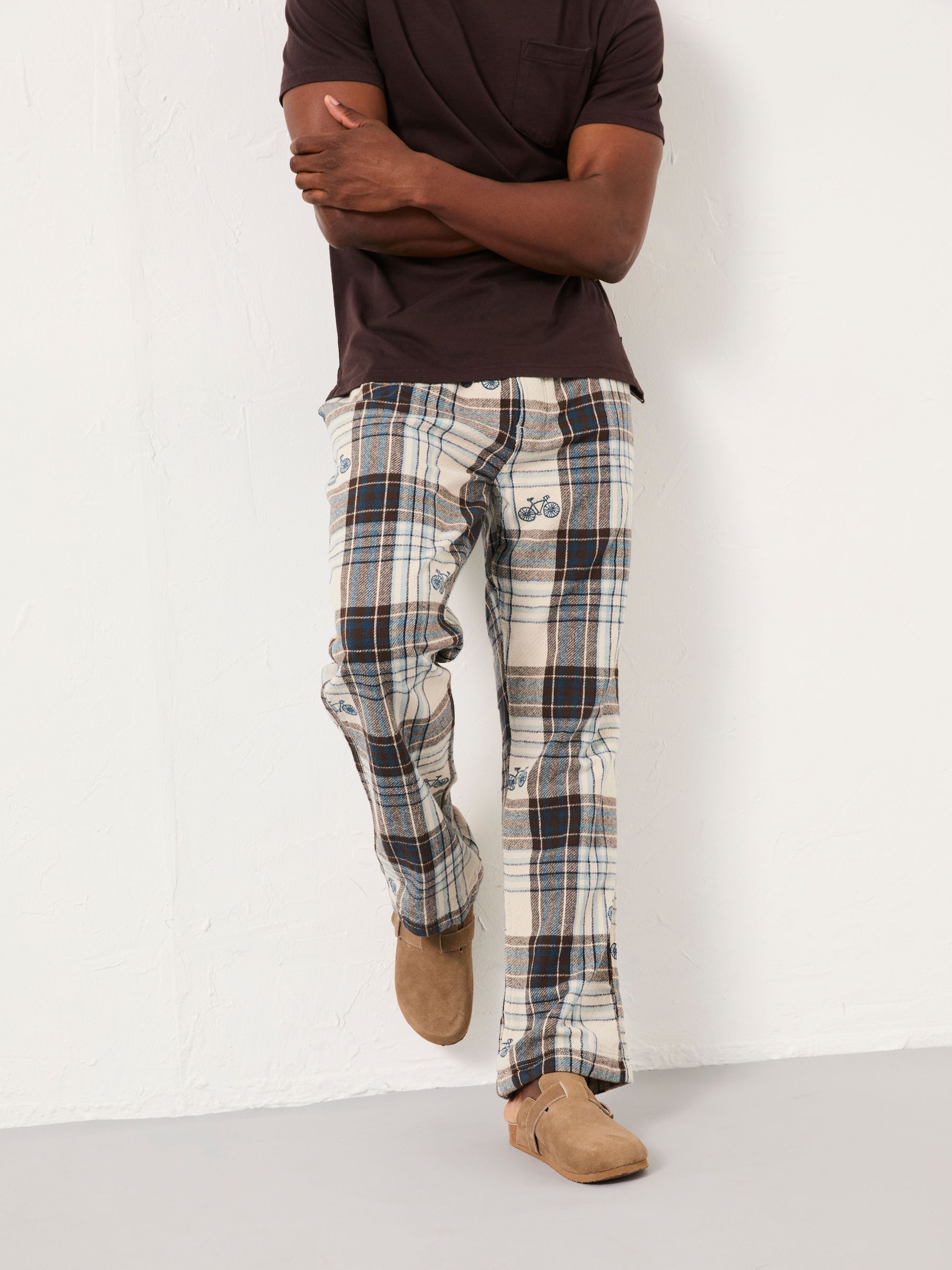 Natural Bike Jacquard Pyjama Bottoms (F08246) | £39.50