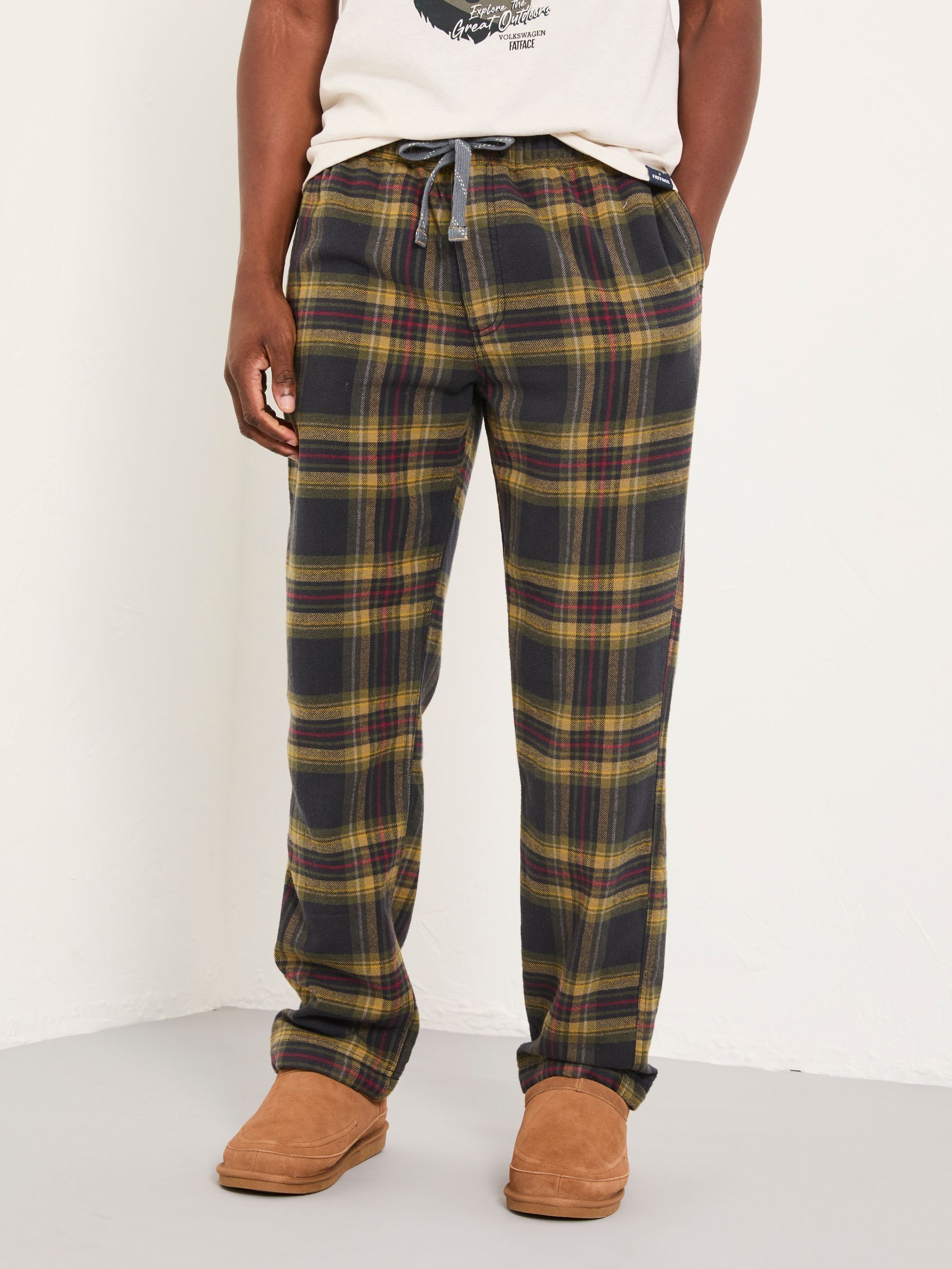 Killegray Washed Black Check Pyjama Bottoms (F08256) | £39.50