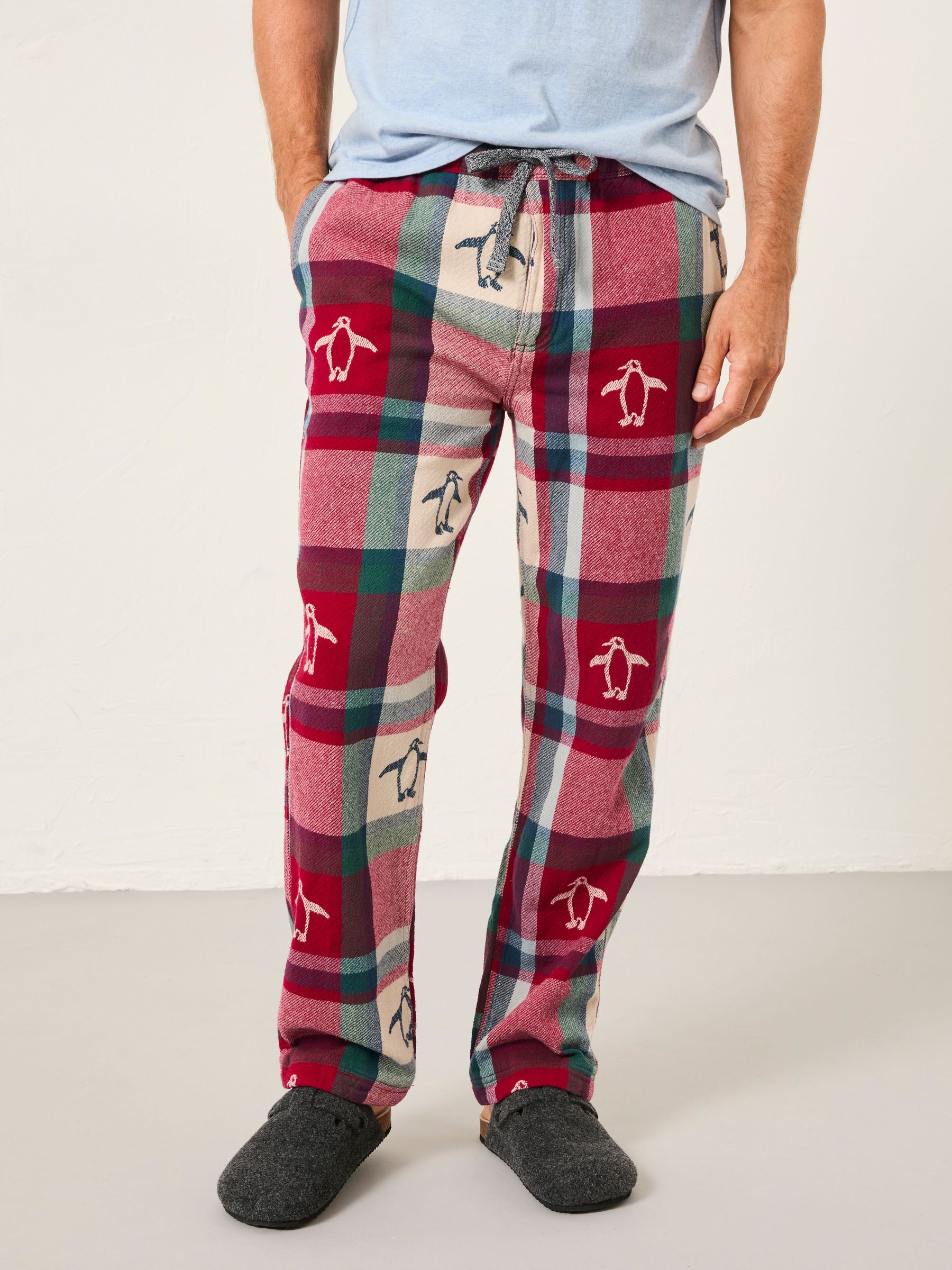 Red Penguin Jacquard Pyjama Bottoms (F08258) | £39.50