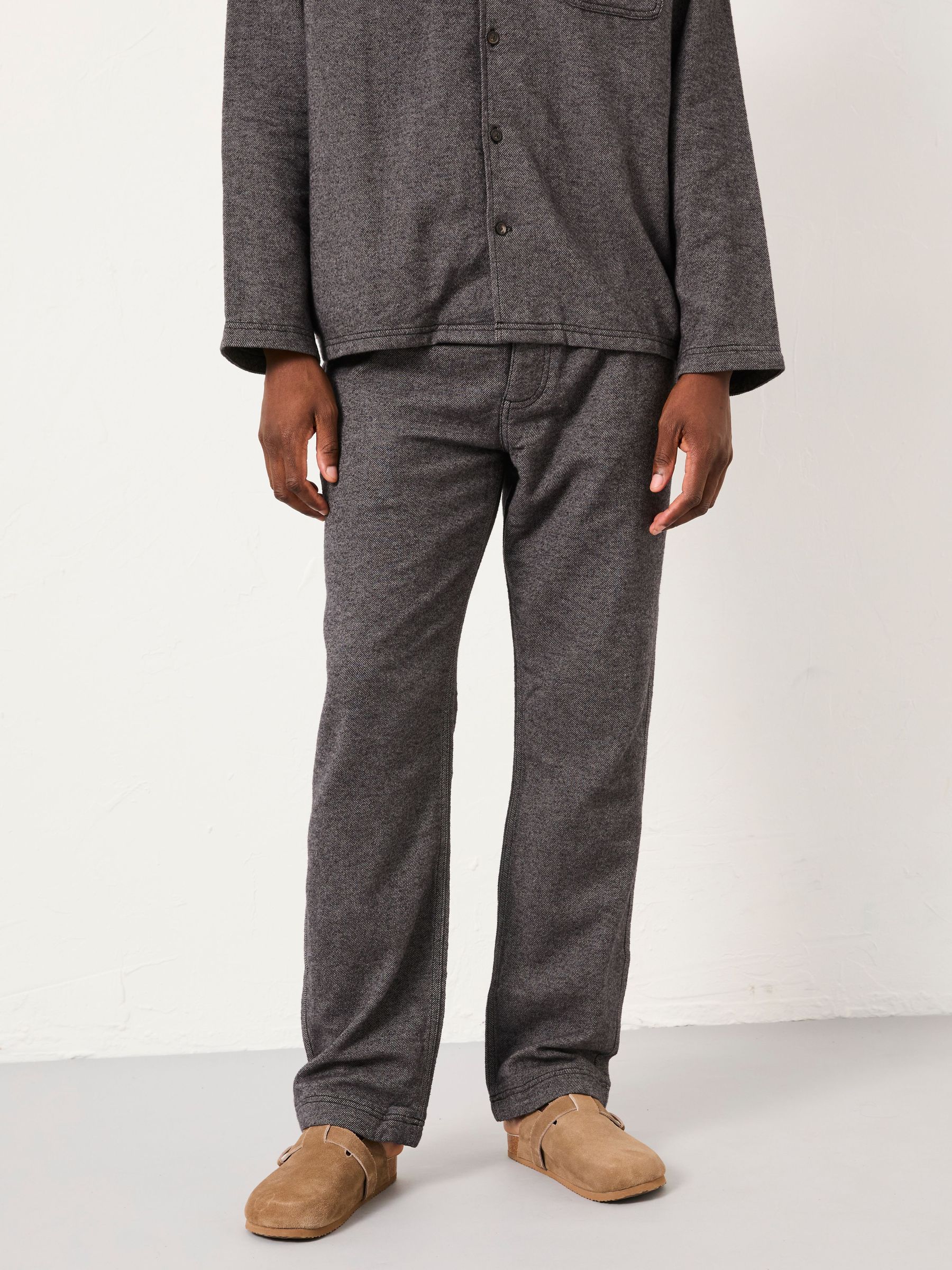 Charcoal Grey Brushed Twill Pyjama Bottoms (F08272) | £39.50