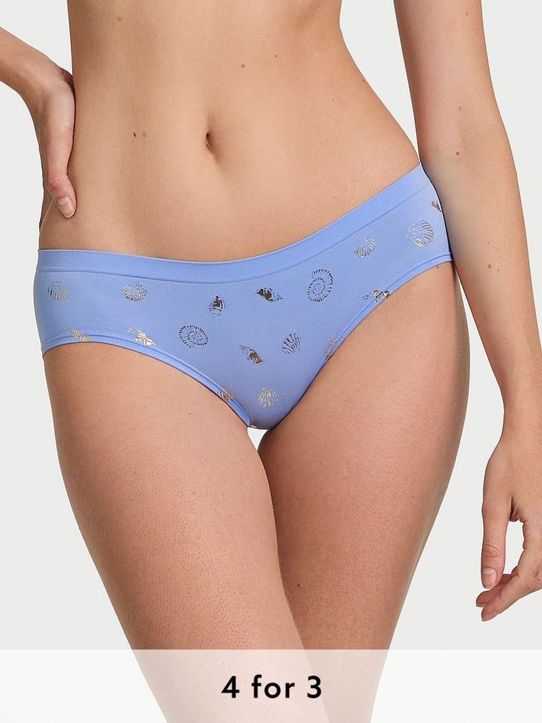 Blue Cameo Seashell Hipster Knickers (F09075) | £9