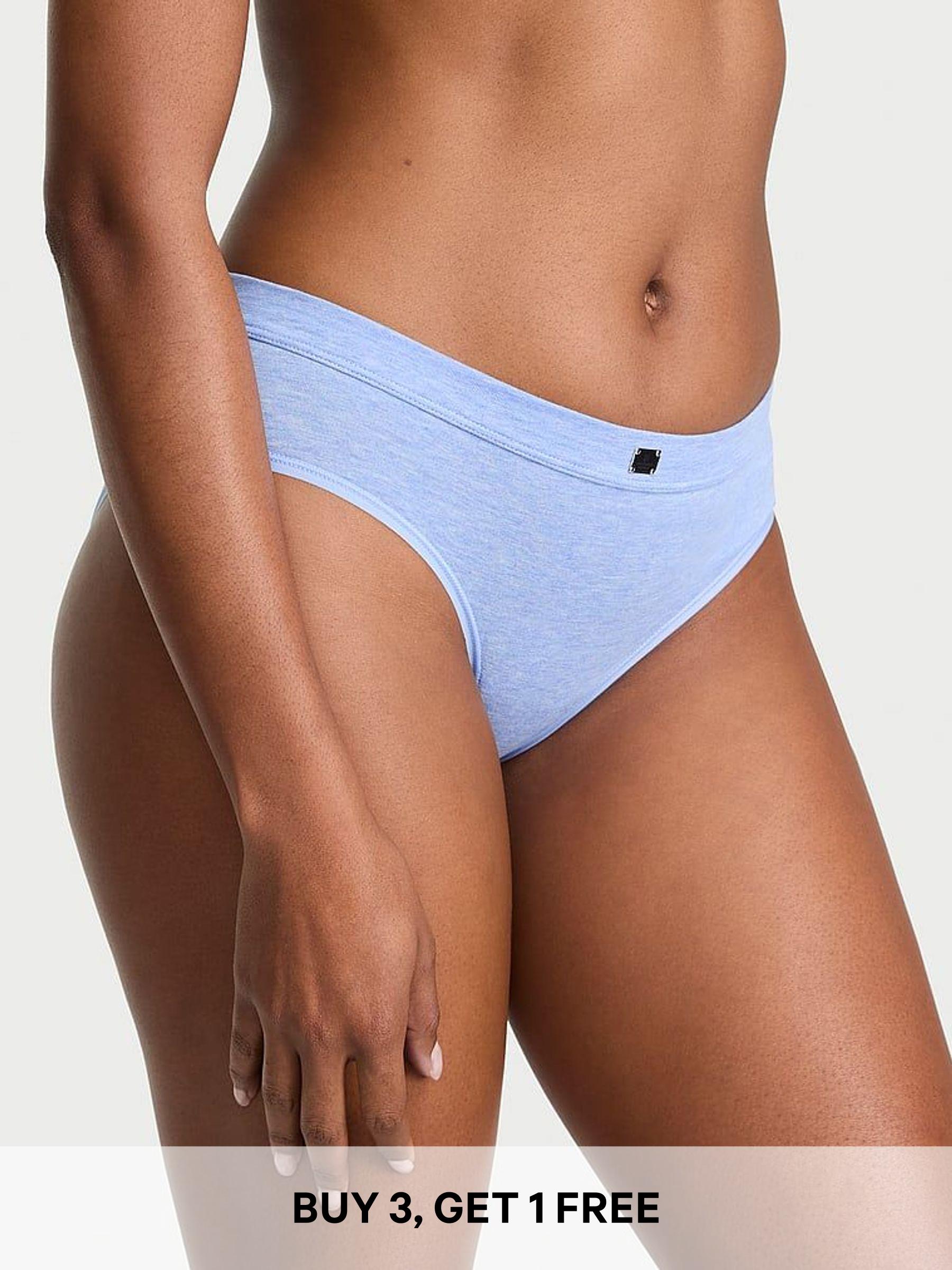 Heather Cornflower Blue Hipster Cotton Logo Knickers (F09112) | £9