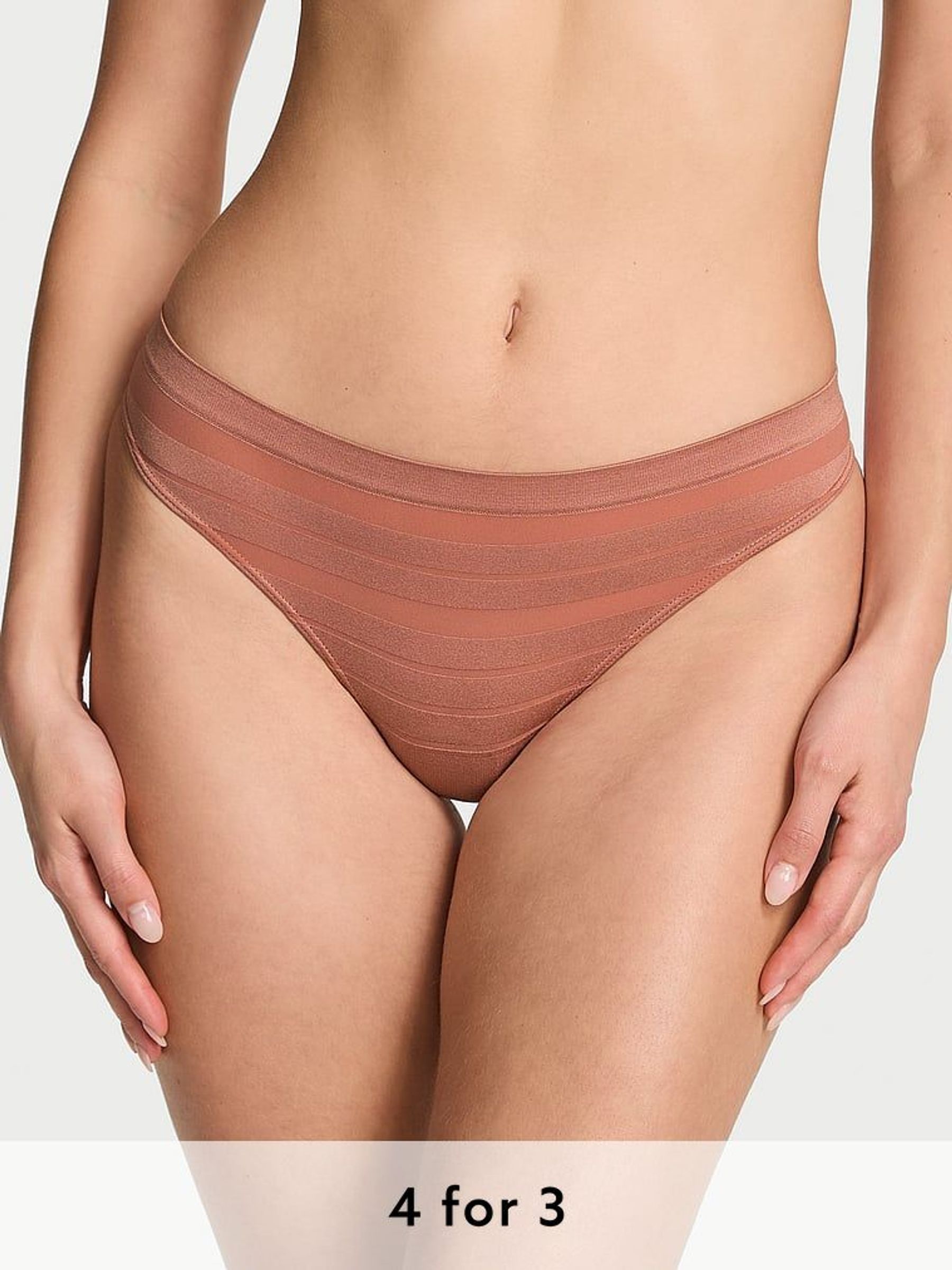 Desert Blush Nude Thong Knickers (F09113) | £9
