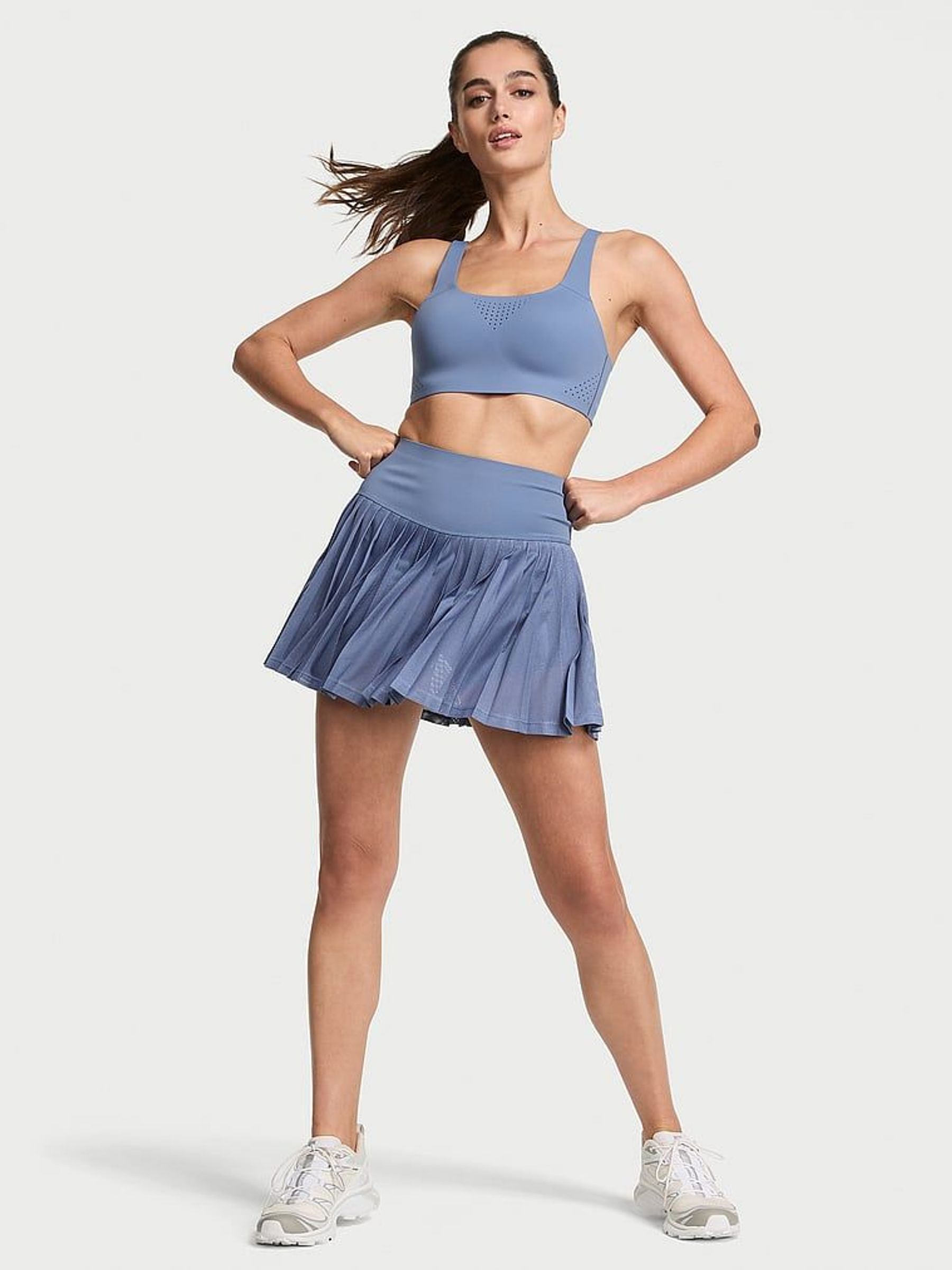 Moonlight Blue Elevate™ Mesh Tennis Skirt (F09125) | £55
