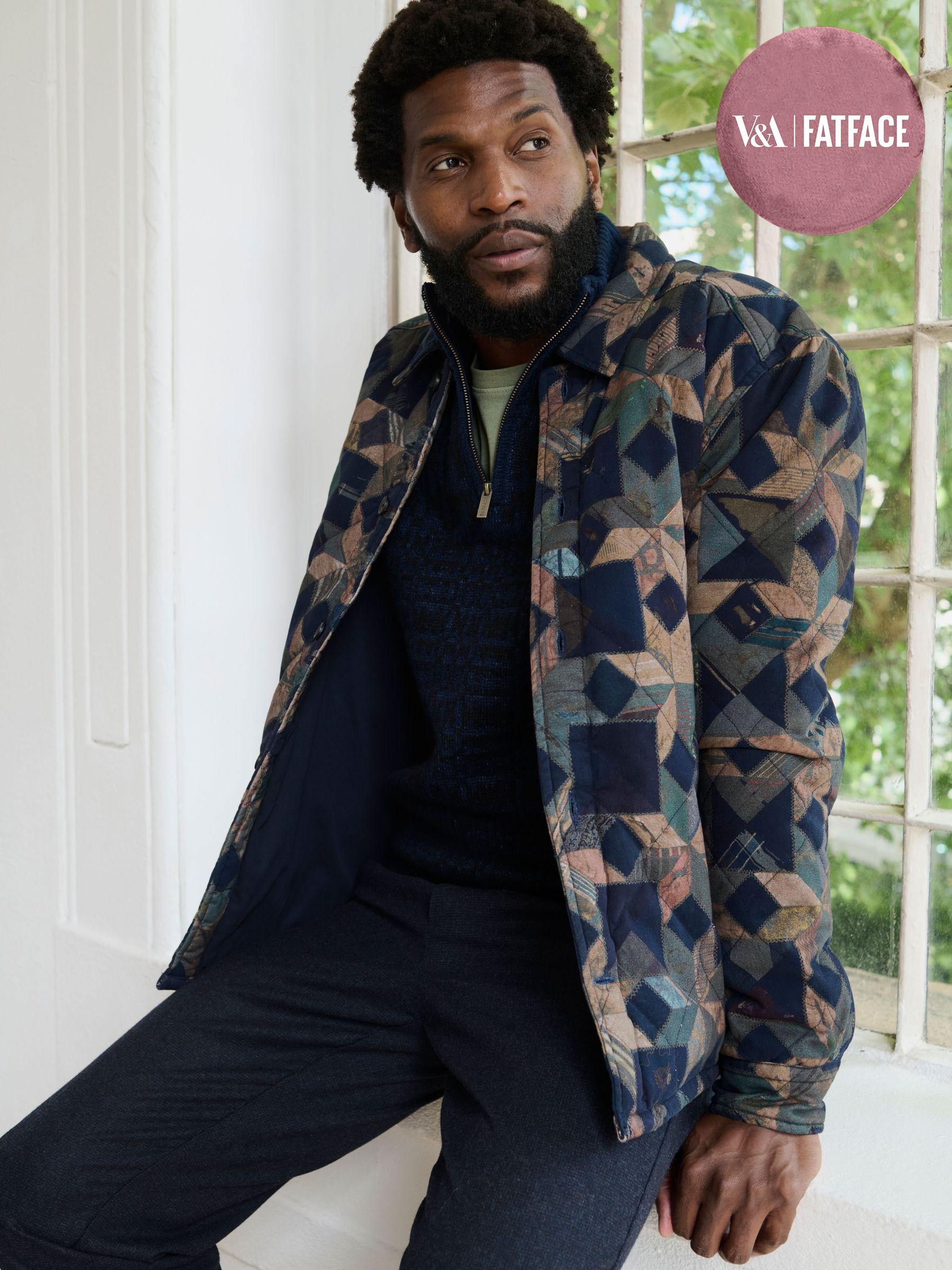 Khaki Green Stirling Quilted Overshirt (F09310) | £99