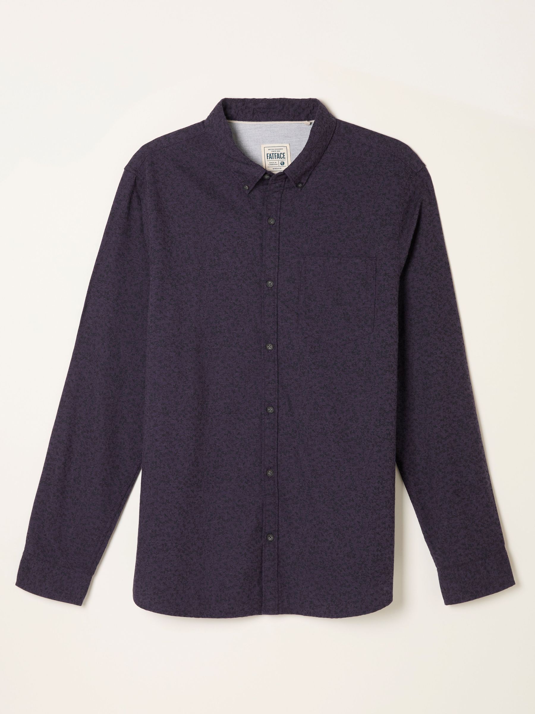 Purple Long Sleeve Vine Print Shirt (F09345) | £55