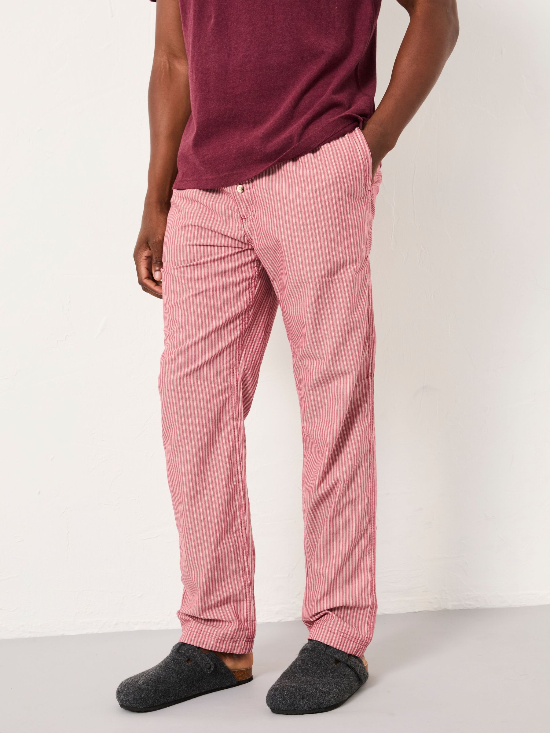 Seil Terracotta Stripe Classic Pyjama Bottoms (F09375) | £39.50
