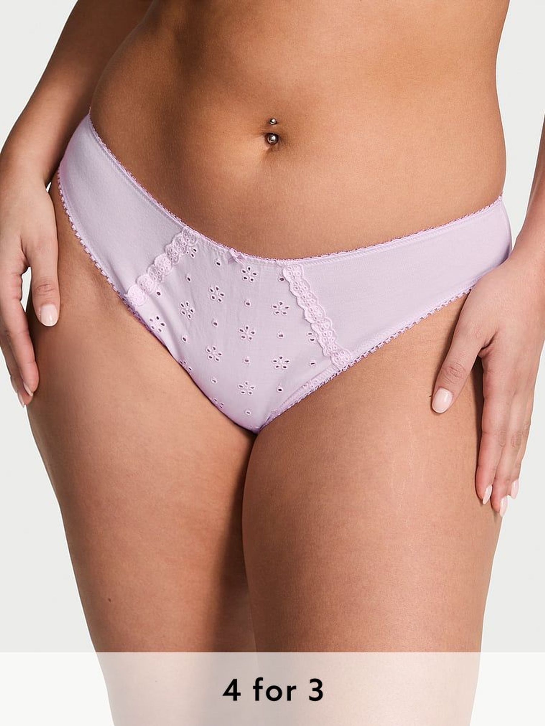 Delicate Violet Purple Bikini Knickers (F11238) | £9