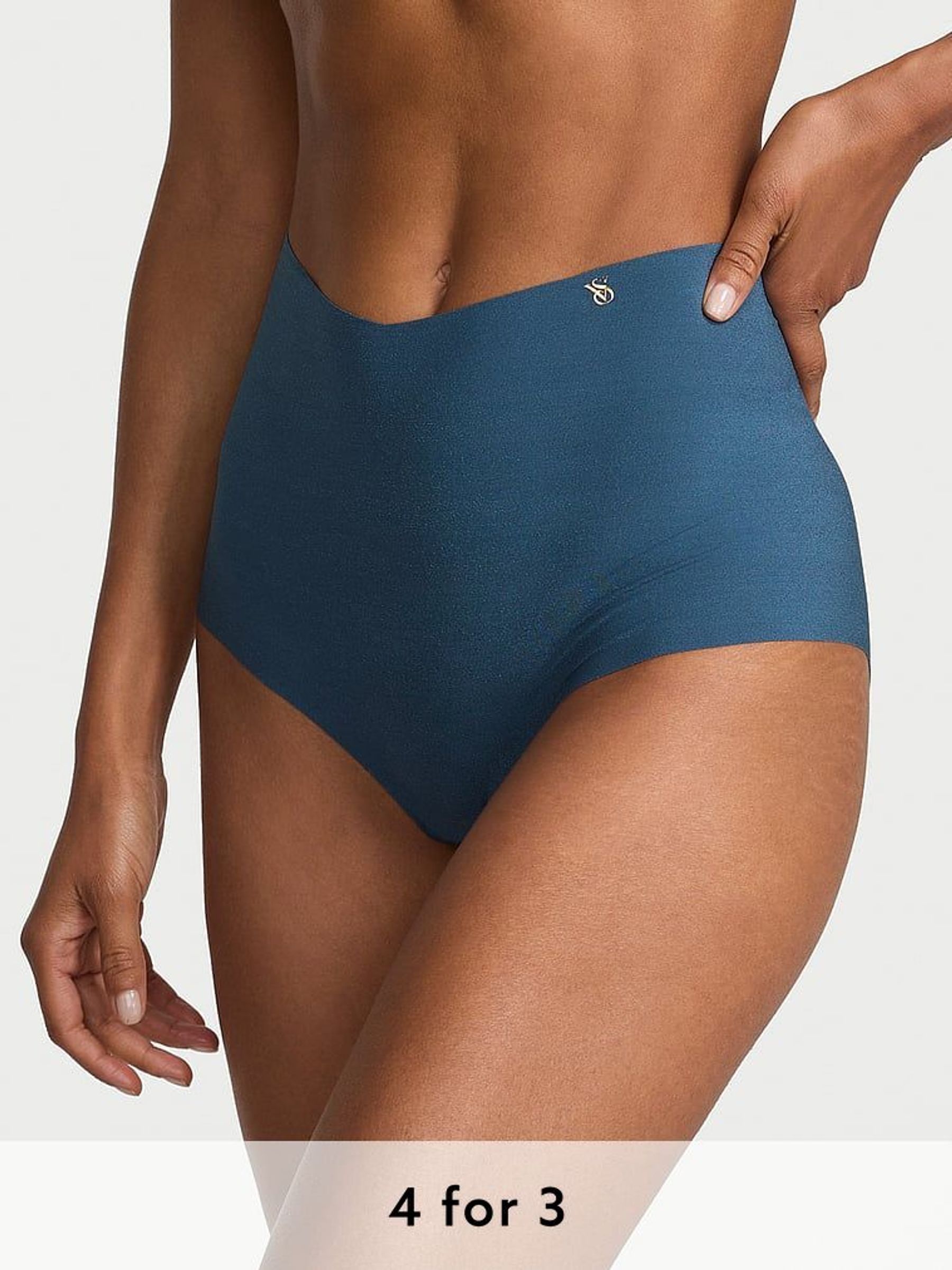 Midnight Sea Blue Brief Knickers (F11255) | £9