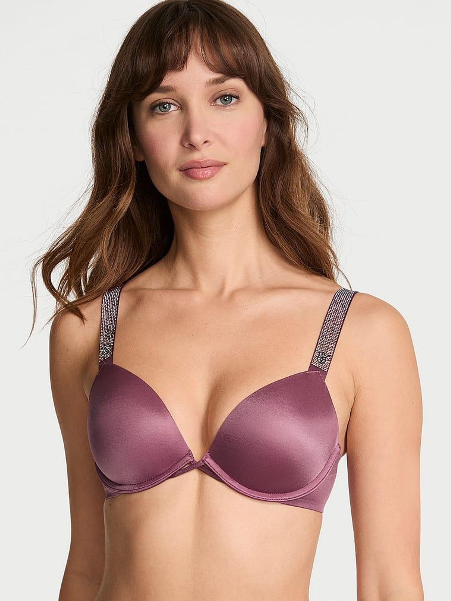 Purple Vapor Ombre Push Up Shine Strap Bra (F11278) | £59