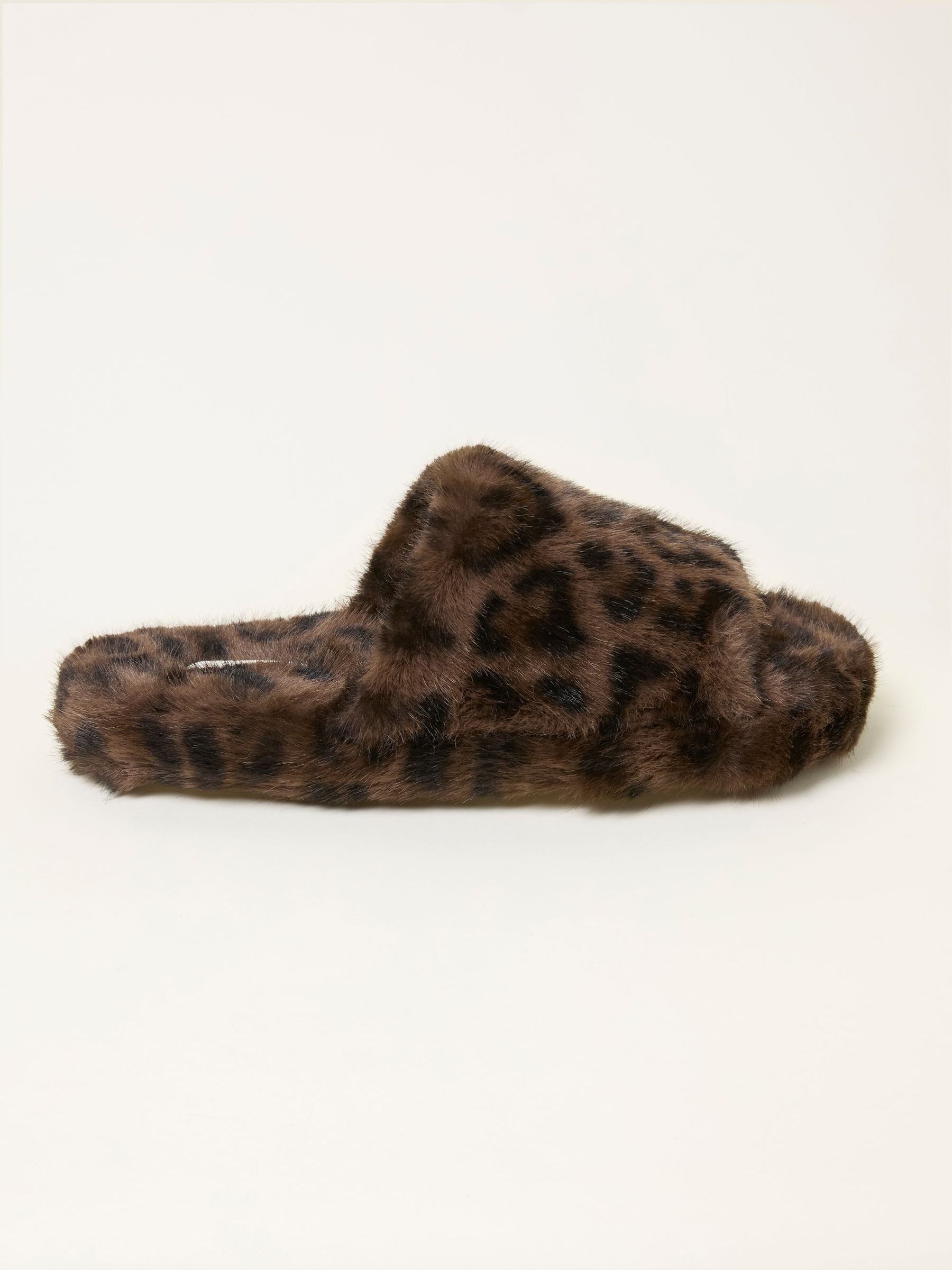 Kat Black Leopard Slipper (F11312) | £32