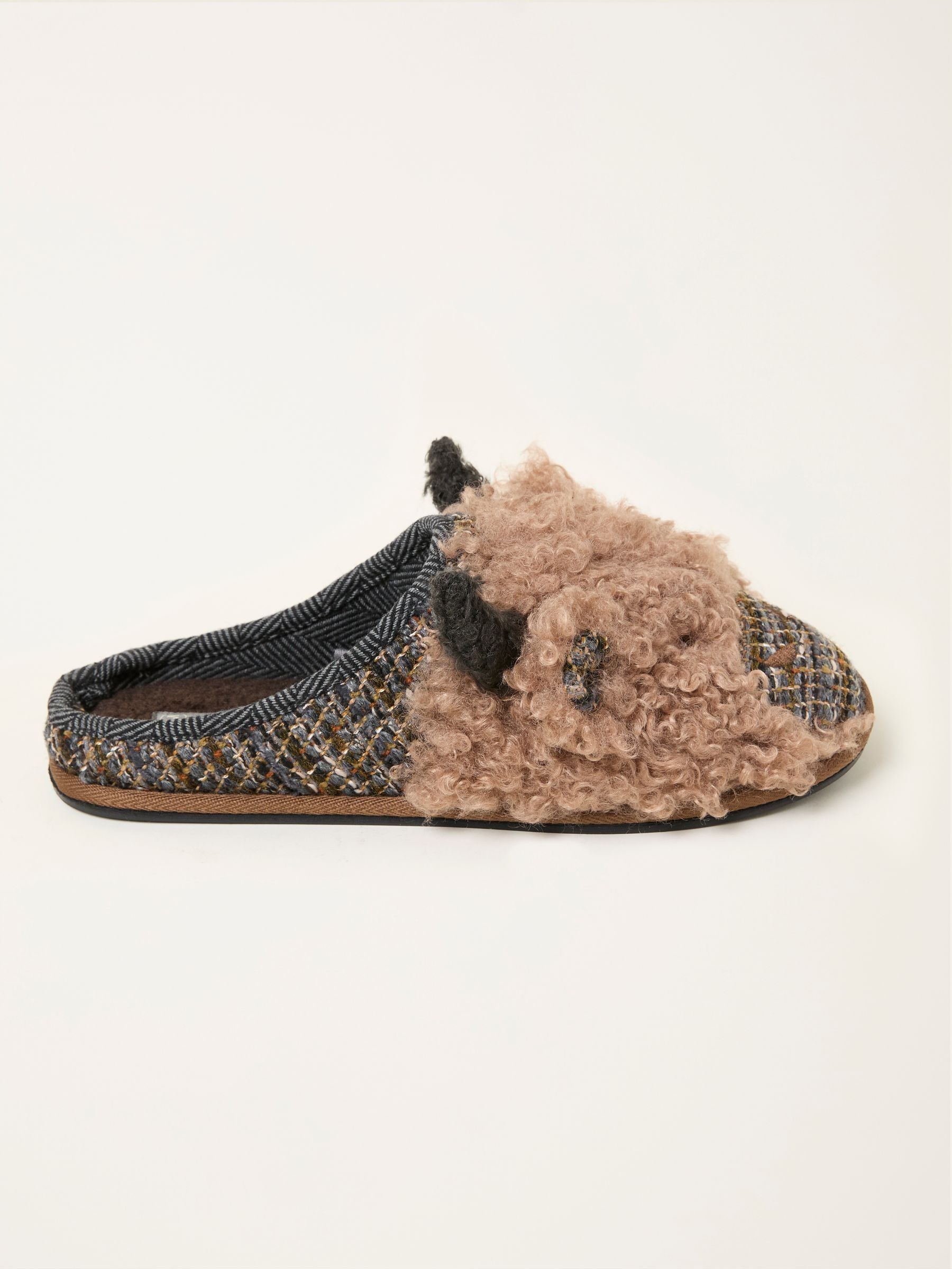 Hamish Brown Cow Slipper (F11468) | £32