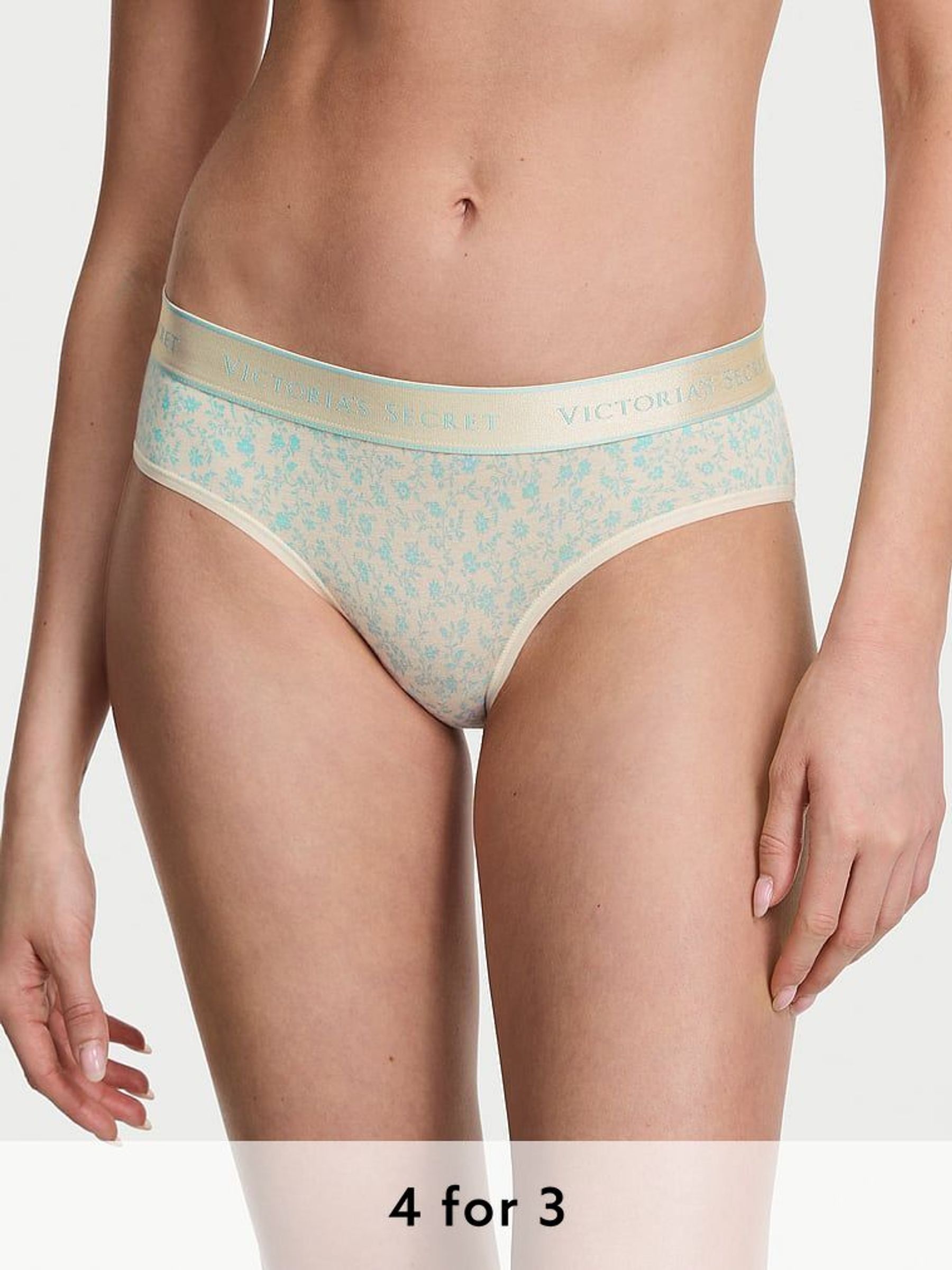 Blue Scattered Floral Hipster Knickers (F11537) | £9