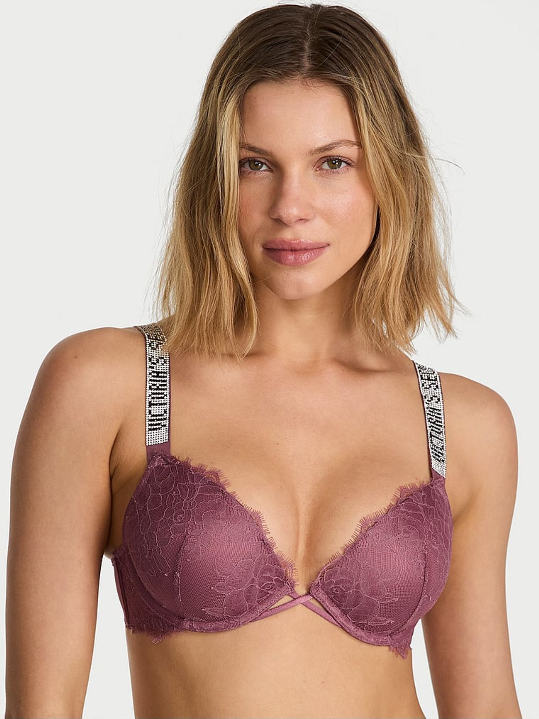 Purple Vapor Push Up Shine Strap Bra (F11541) | £59