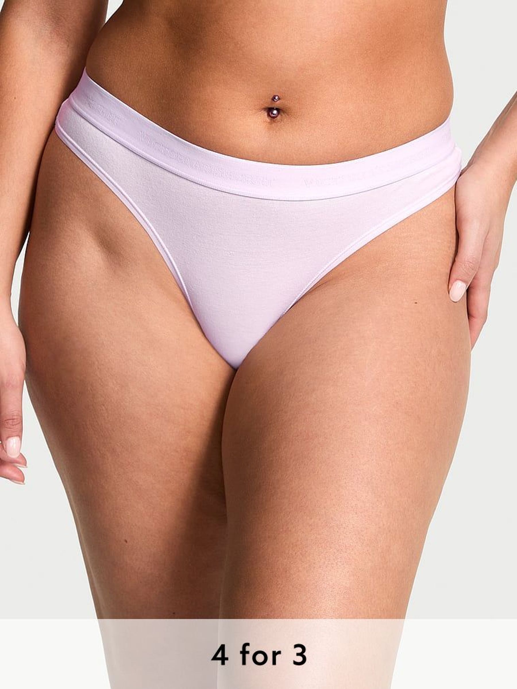 Delicate Violet Purple Thong Knickers (F11550) | £9