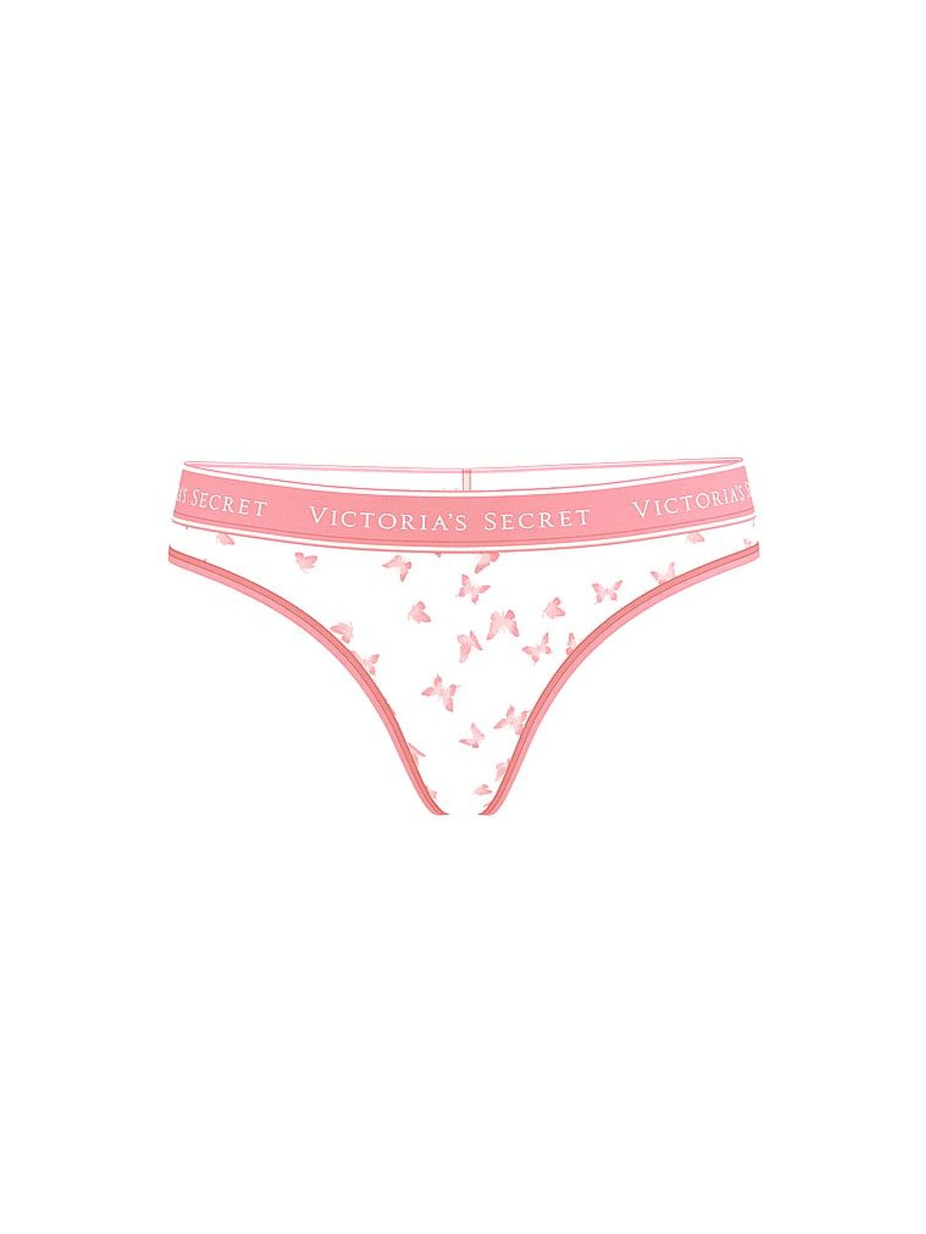 Rose Pink Butterflies Thong Knickers (F11561) | £9