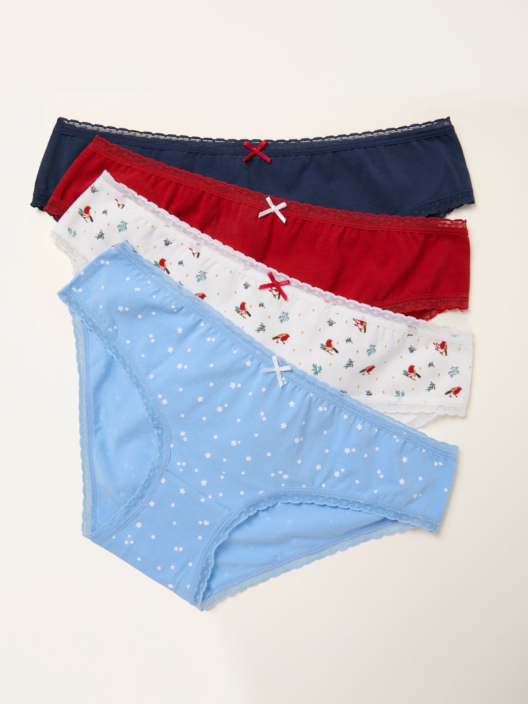 Multi 4 Pack of Winter Classic Knickers (F11647) | £24