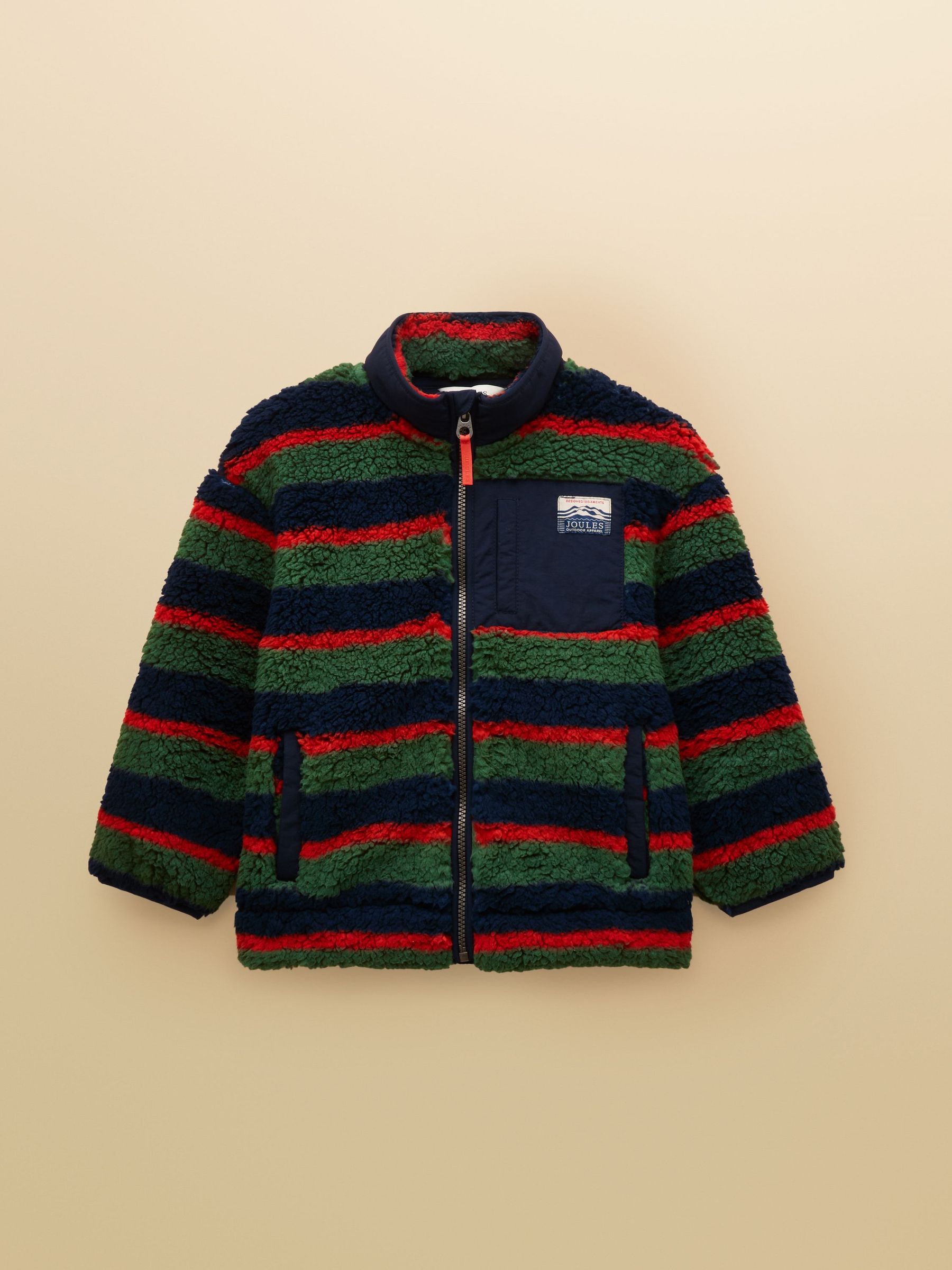 Boys' Billy Multi Stripe Zip Through Fleece (F11708) | £34 - £40