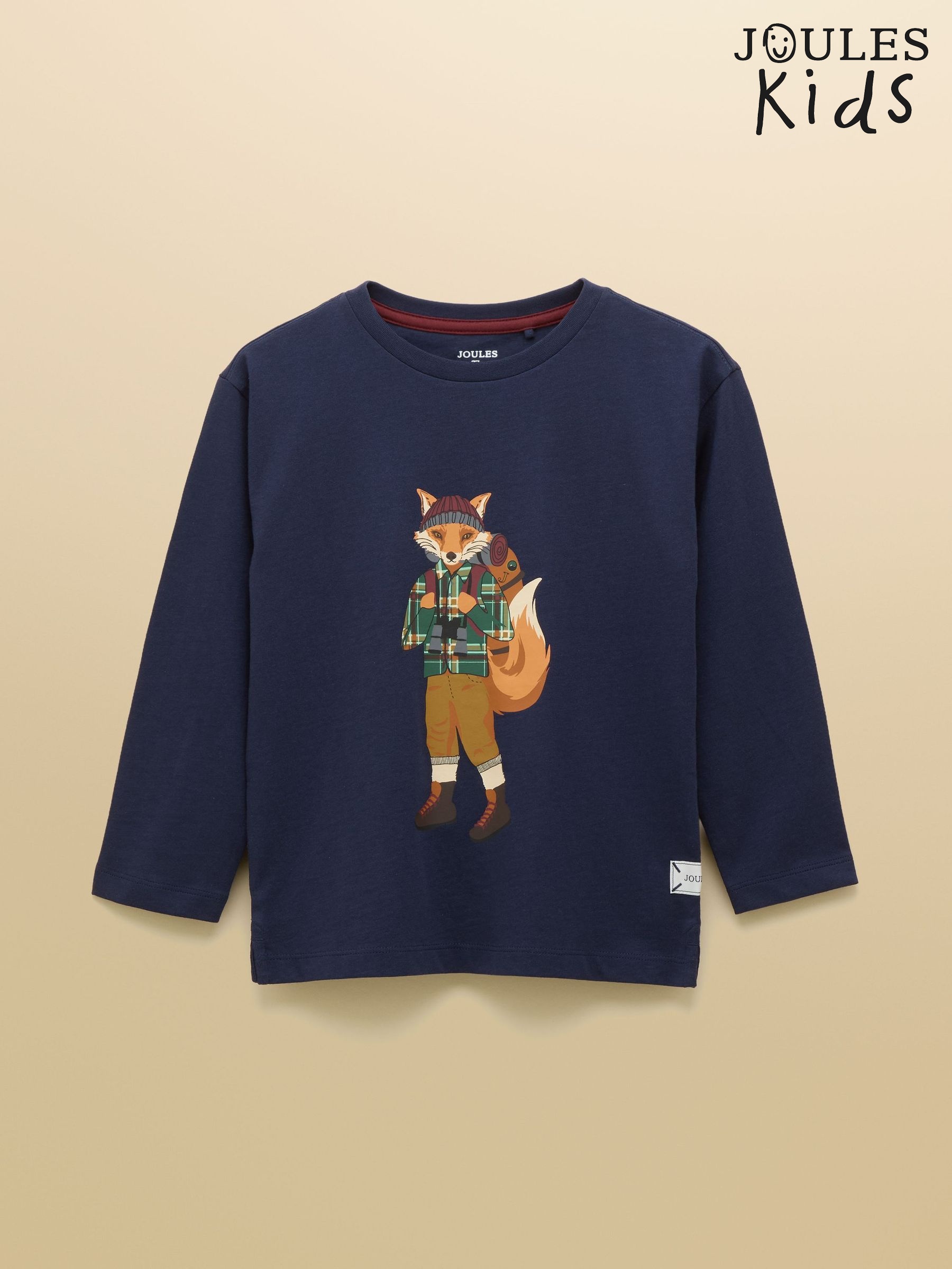Boys' Finlay Navy Blue Jonty Fox Long Sleeve Top (F12211) | £15 - £17