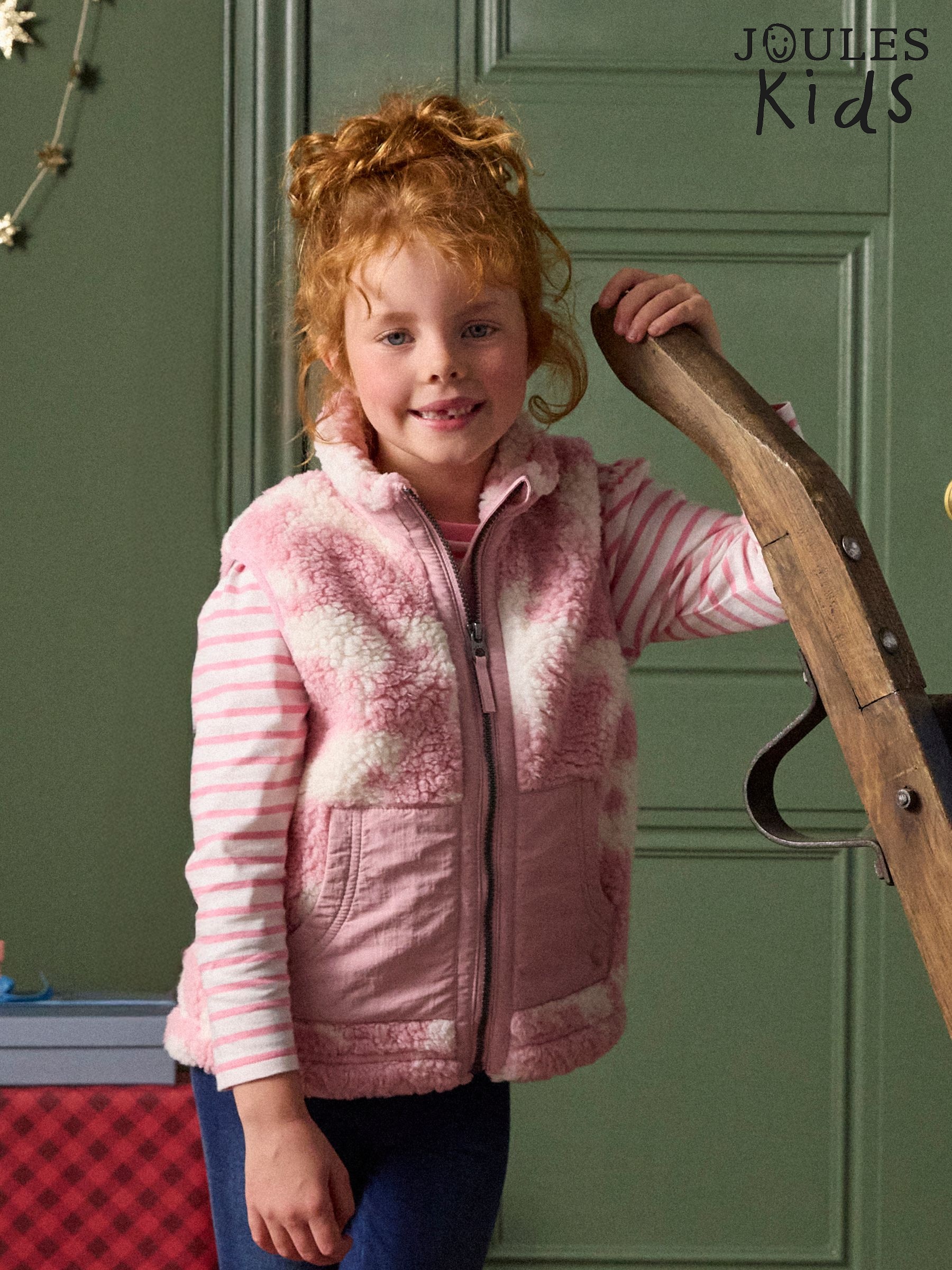 Girls' Tilly Pink Unicorn Fleece Gilet (F12476) | £27 - £30